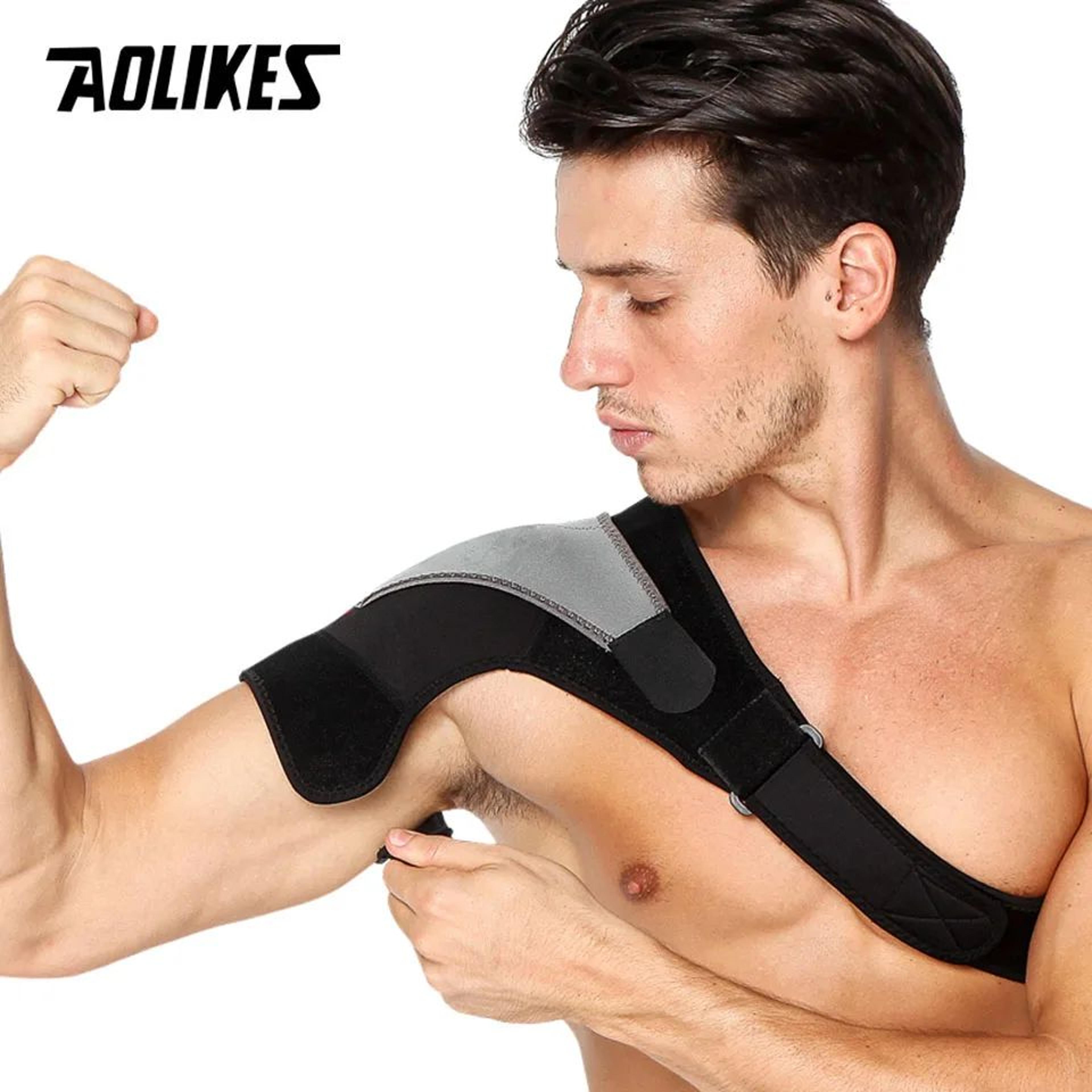 AOLIKES Shoulder Support Brace Adjustable Shoulder Stability Brace For Sports Recovery And Daily Su 3