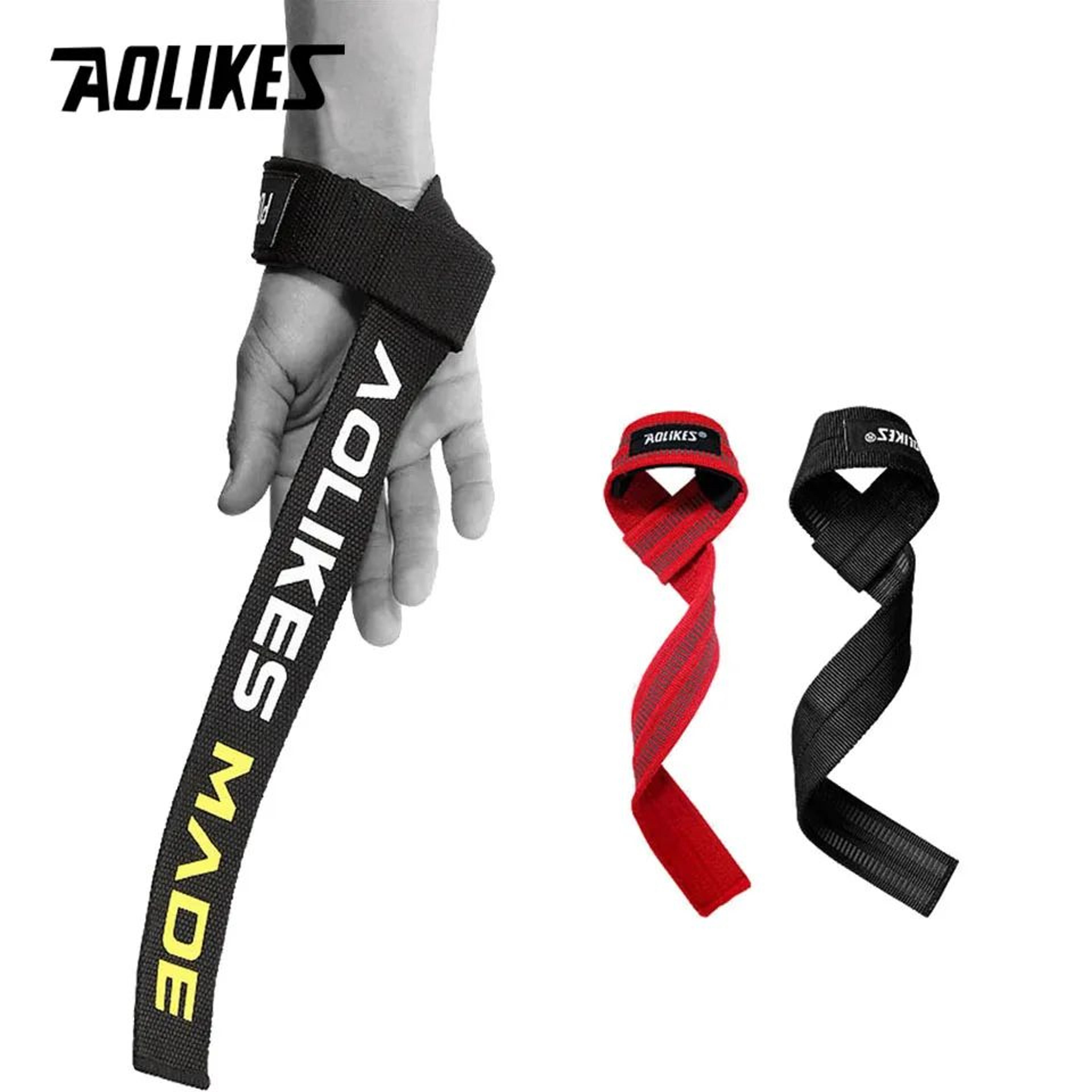 aolikes weight lifting straps antislip deadlift straps for powerlifting bodybuilding and strength training