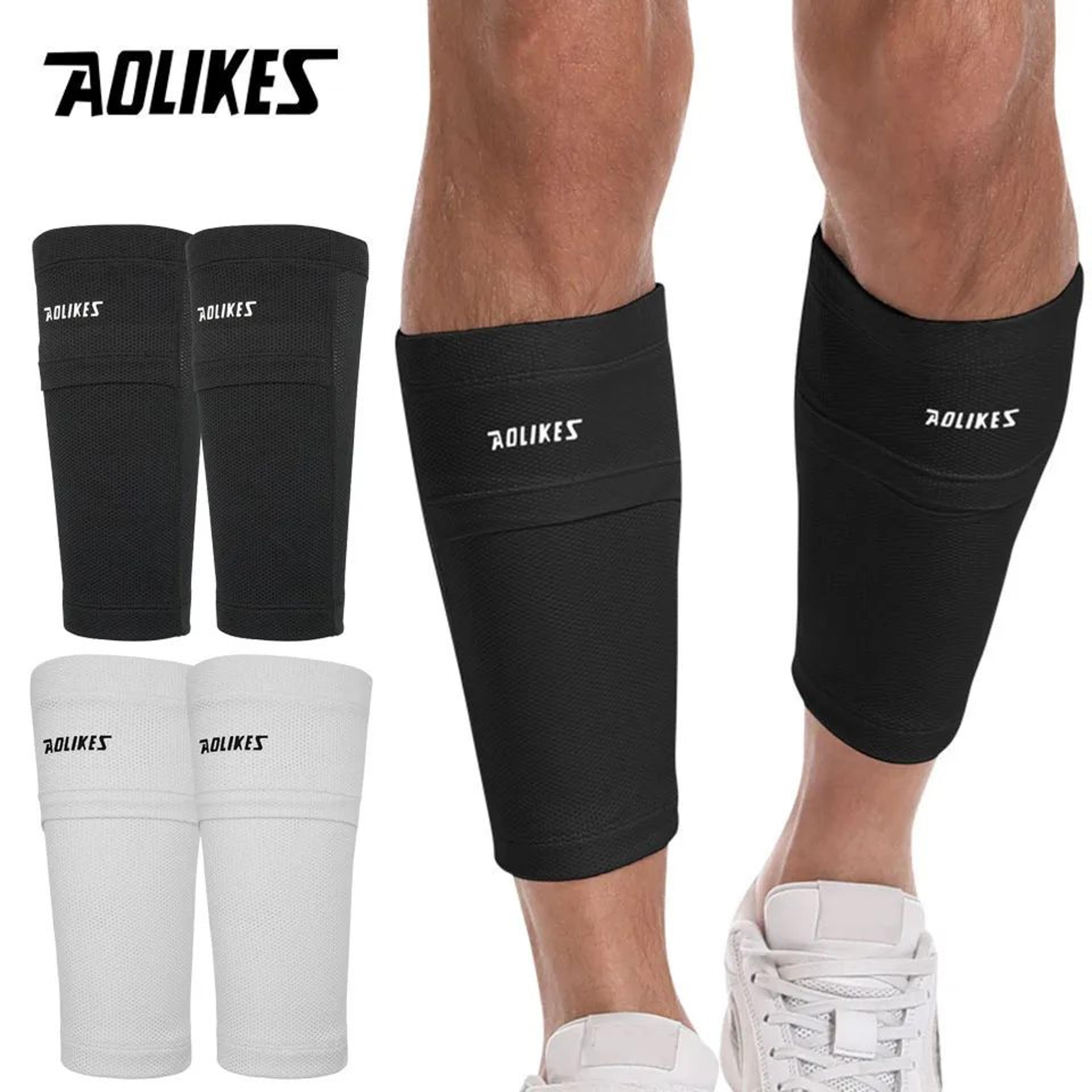 aolikes soccer shin guard sleeves shin guard socks with pocket for football training and match play