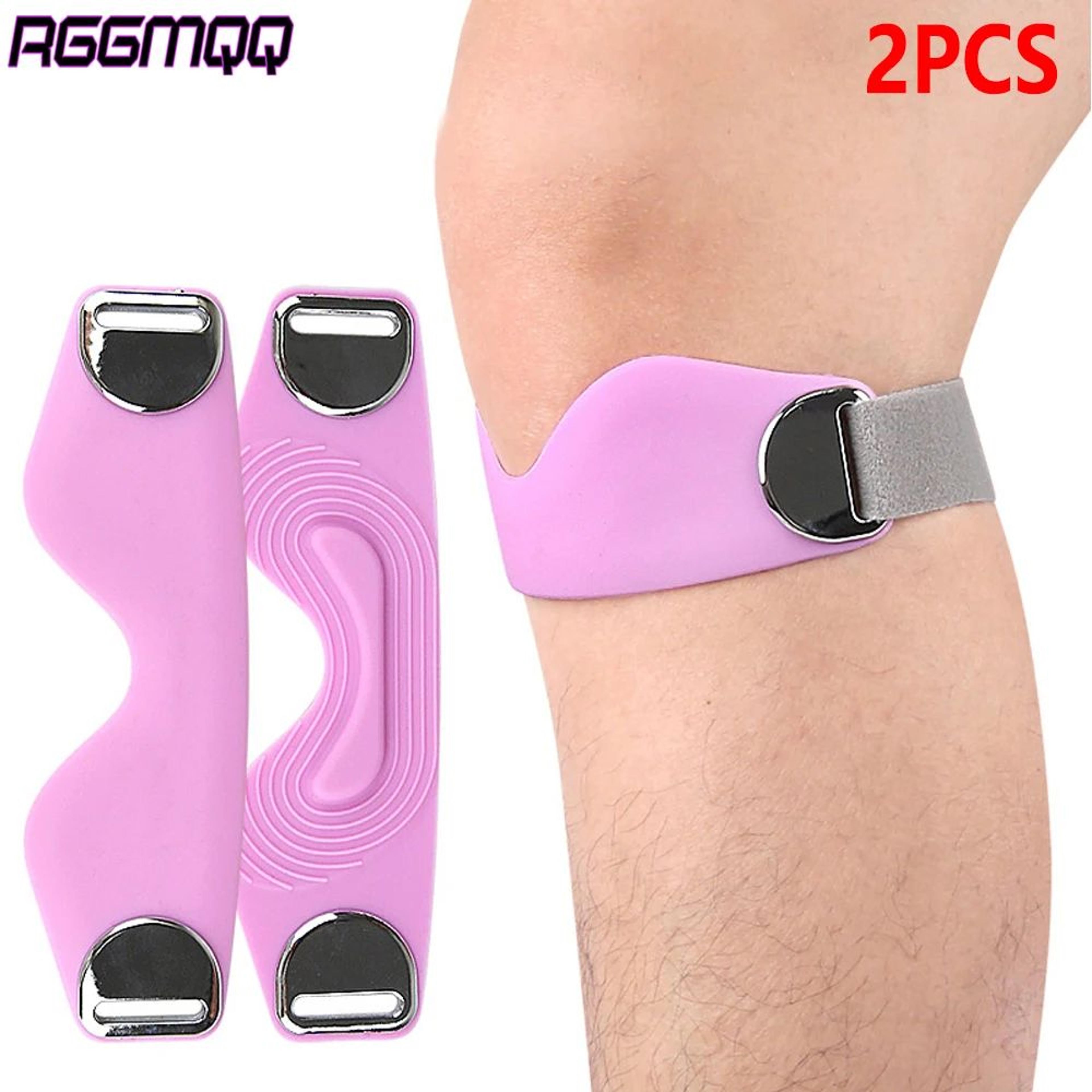 patellar tendon support straps 2 pack adjustable patella knee strap with silicone grip for running basketball and sports