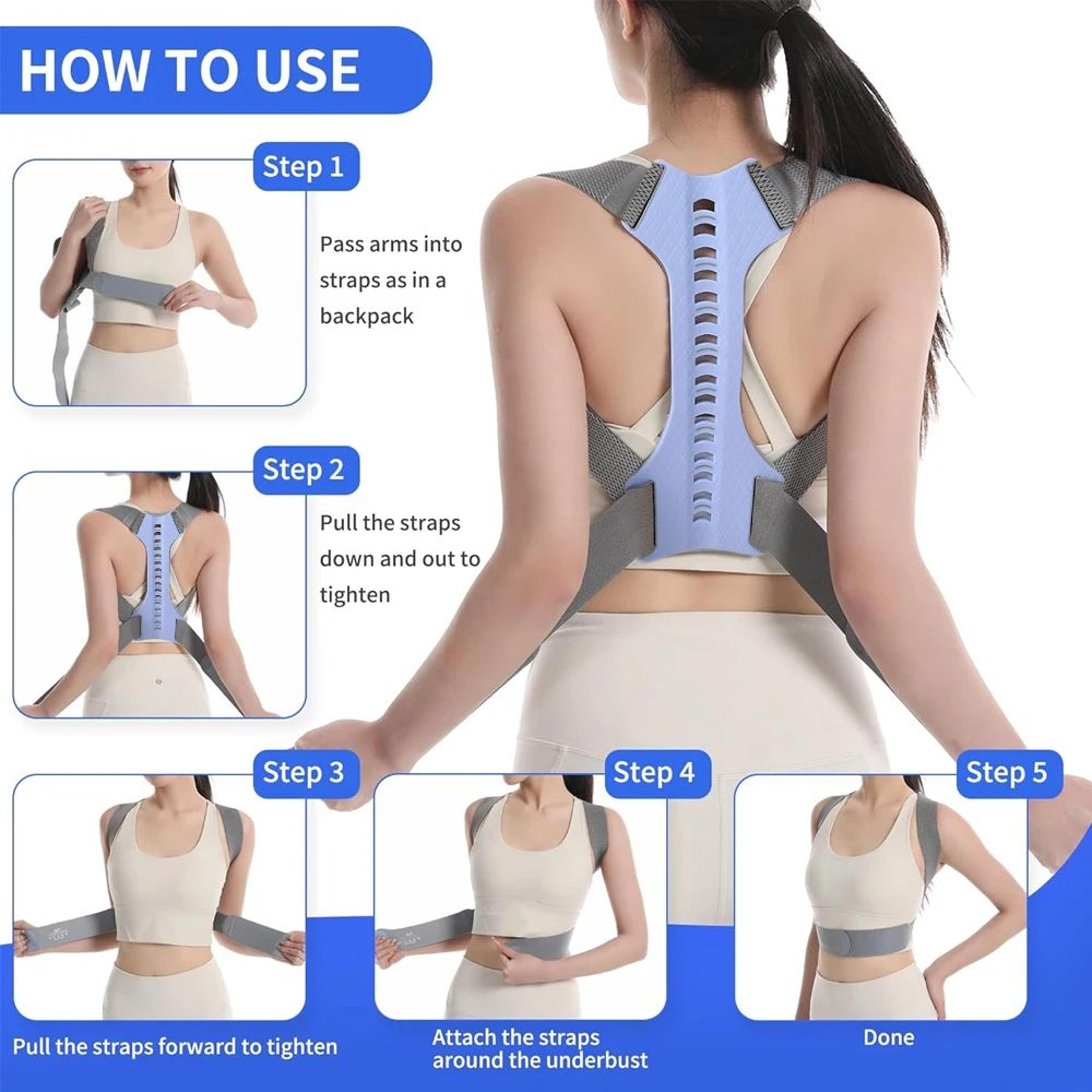 Adjustable Posture Corrector Back Brace For Men And Women 3