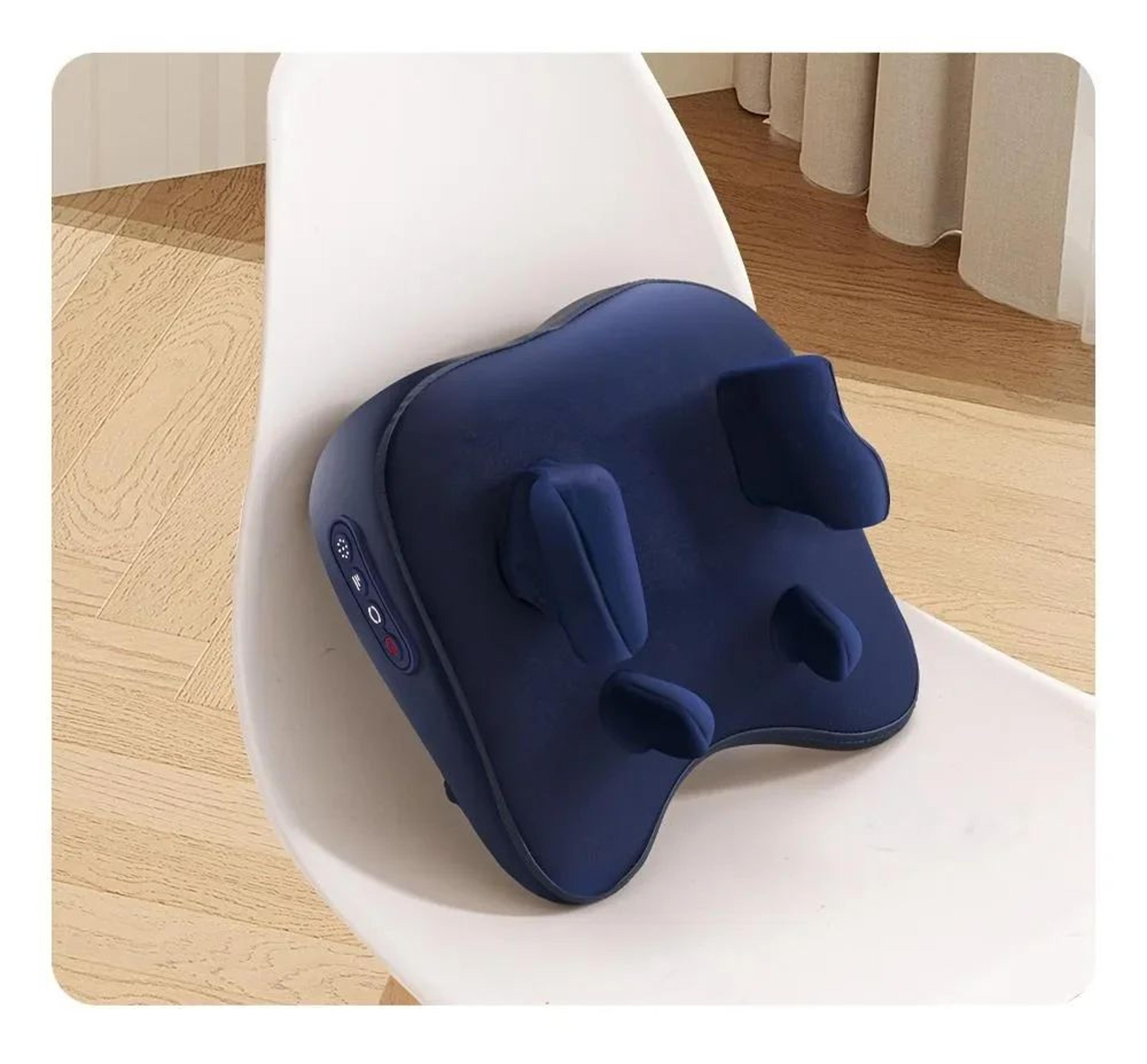 wireless shiatsu neck and shoulder massage pillow with heat