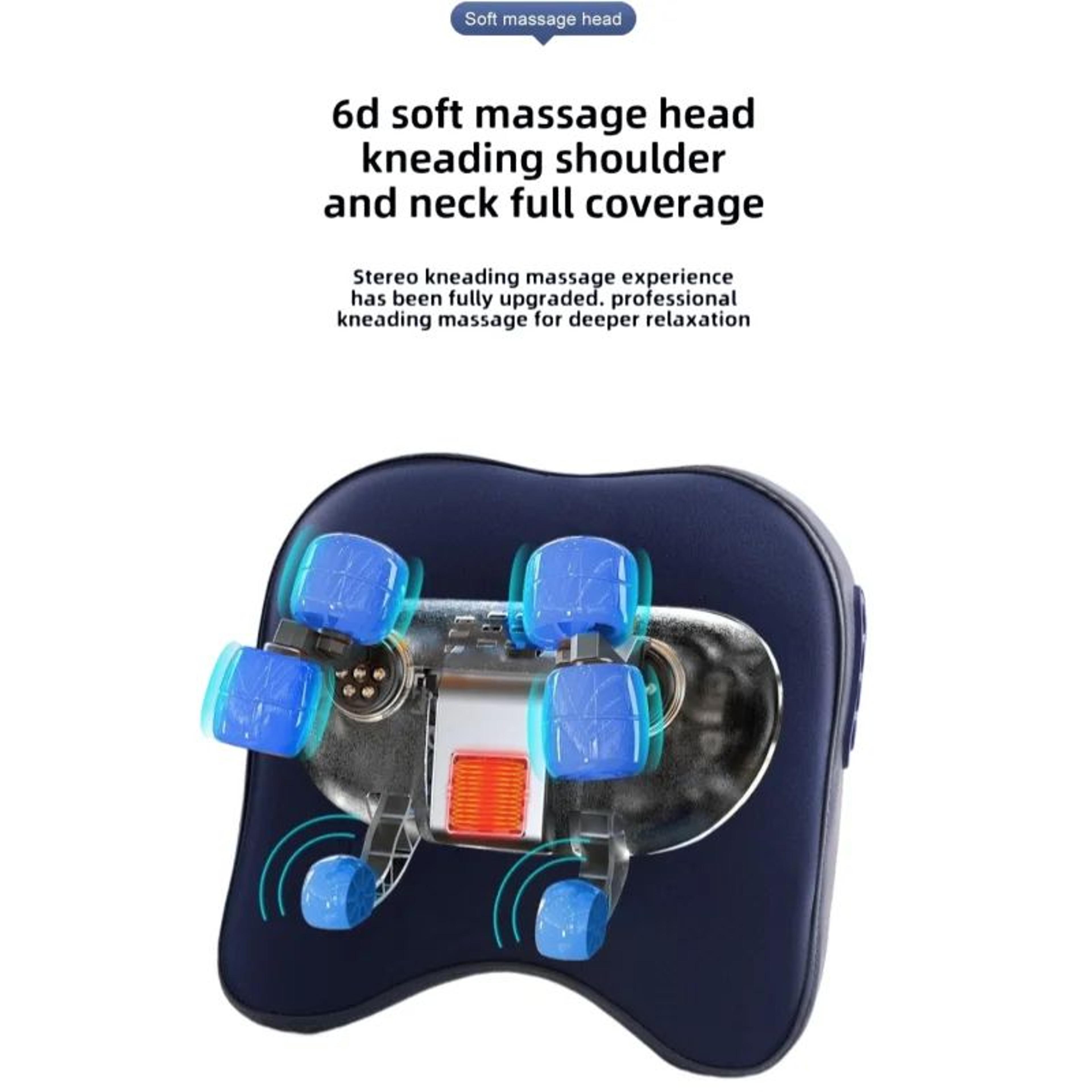 Cordless Shiatsu Neck Back Massage Pillow With Heat 4