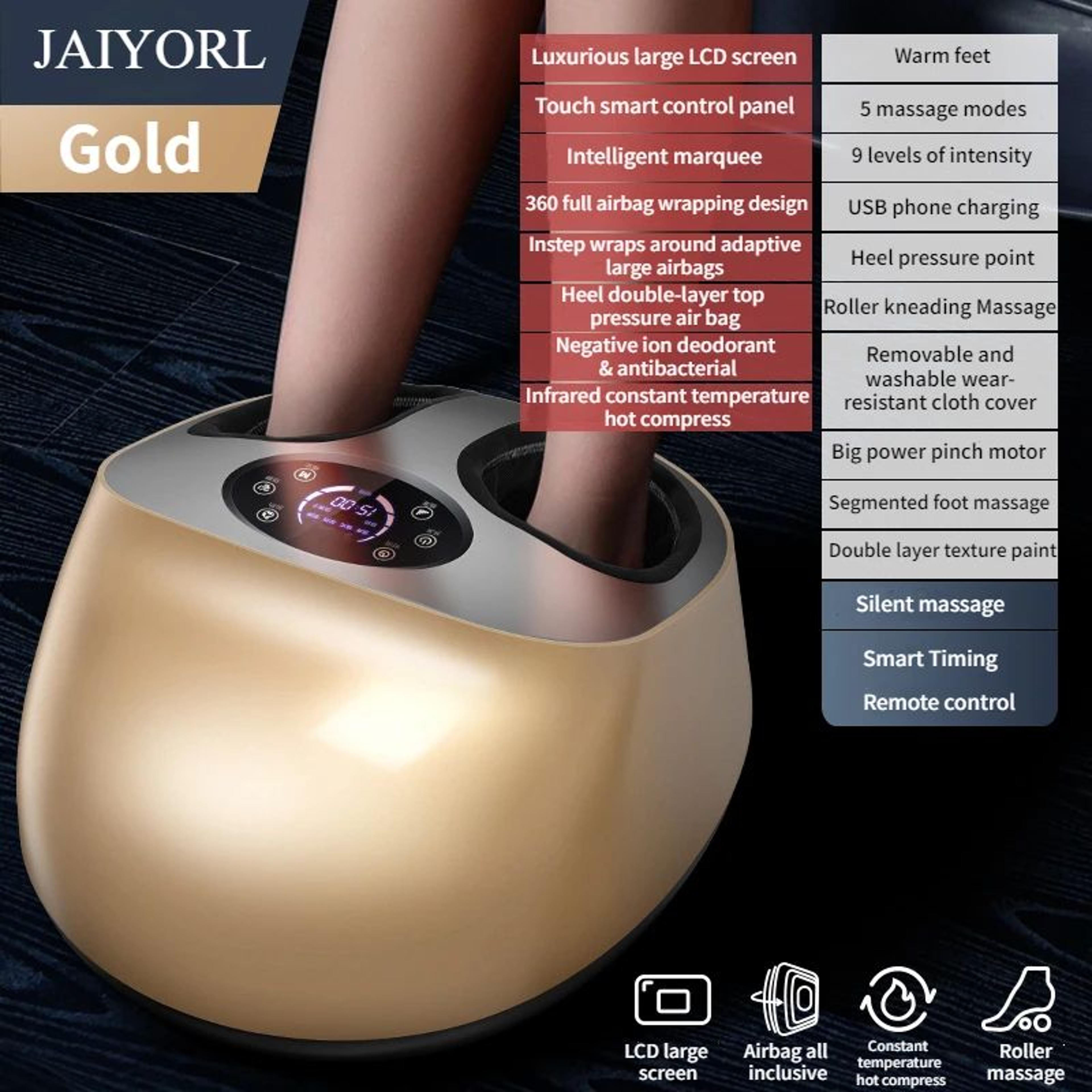 Electric Shiatsu Foot Massager With Heat And Air Compression 7