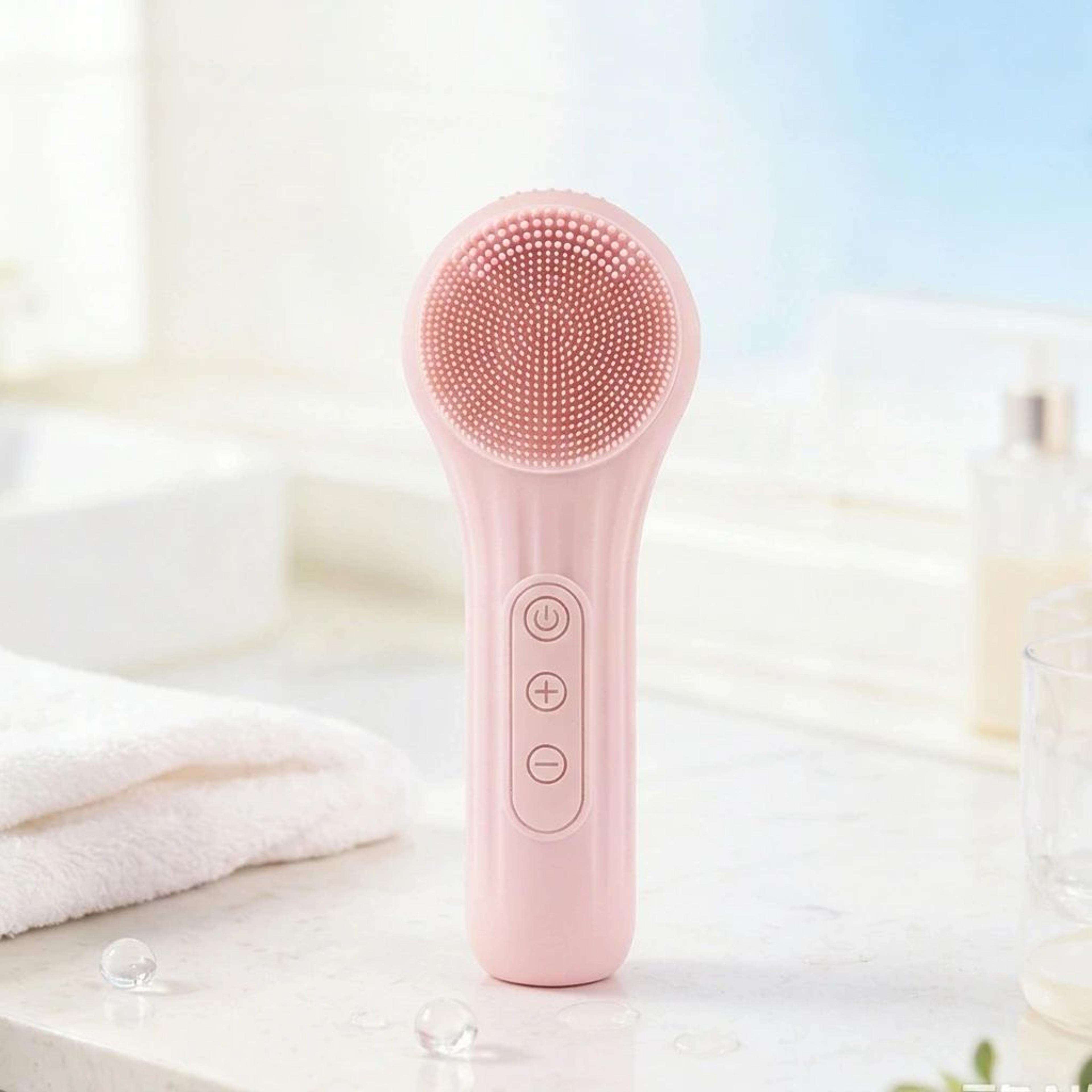 Electric Sonic Facial Cleansing Brush With Heat Massage And Deep Pore Care 7