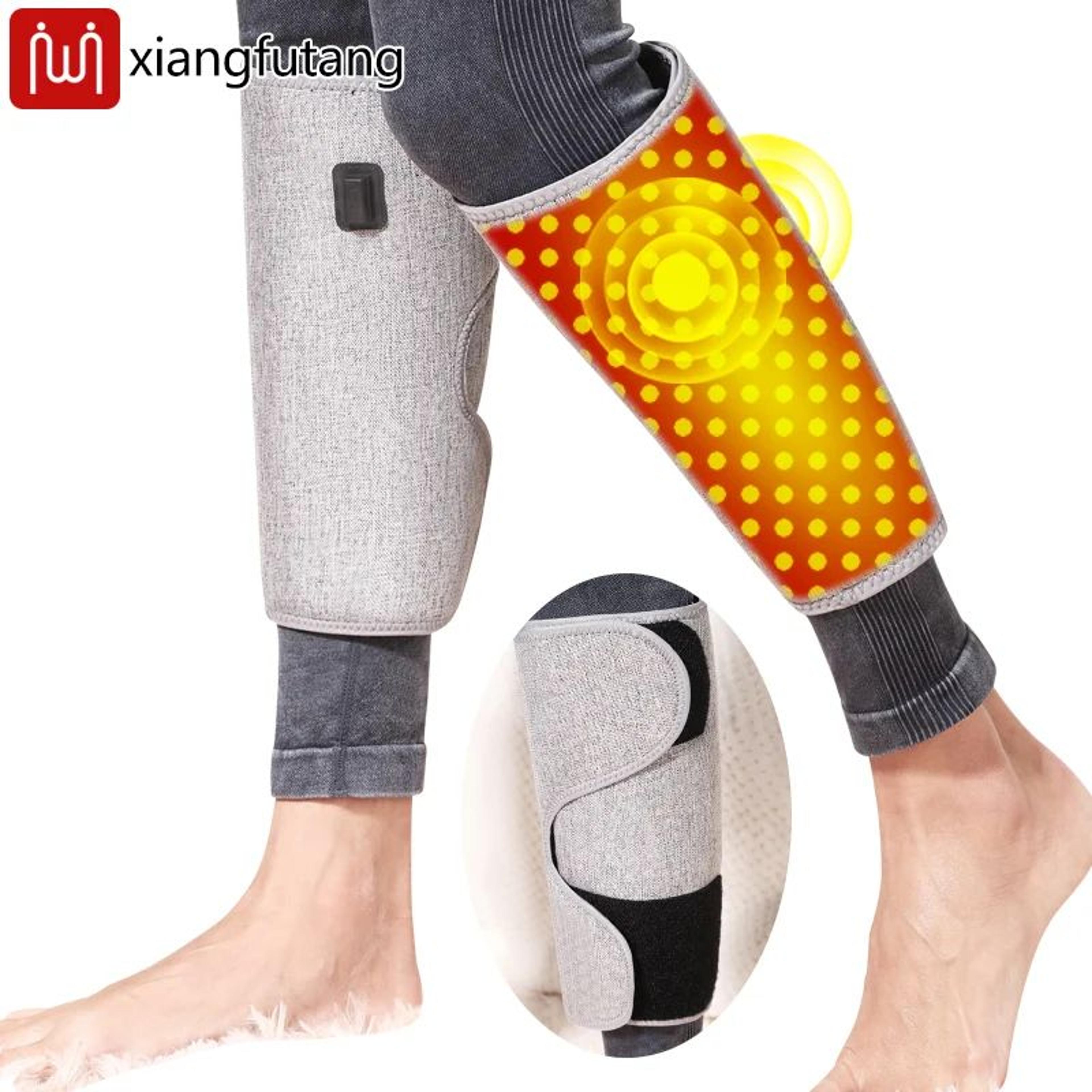 electric heated calf massager with vibration wrap