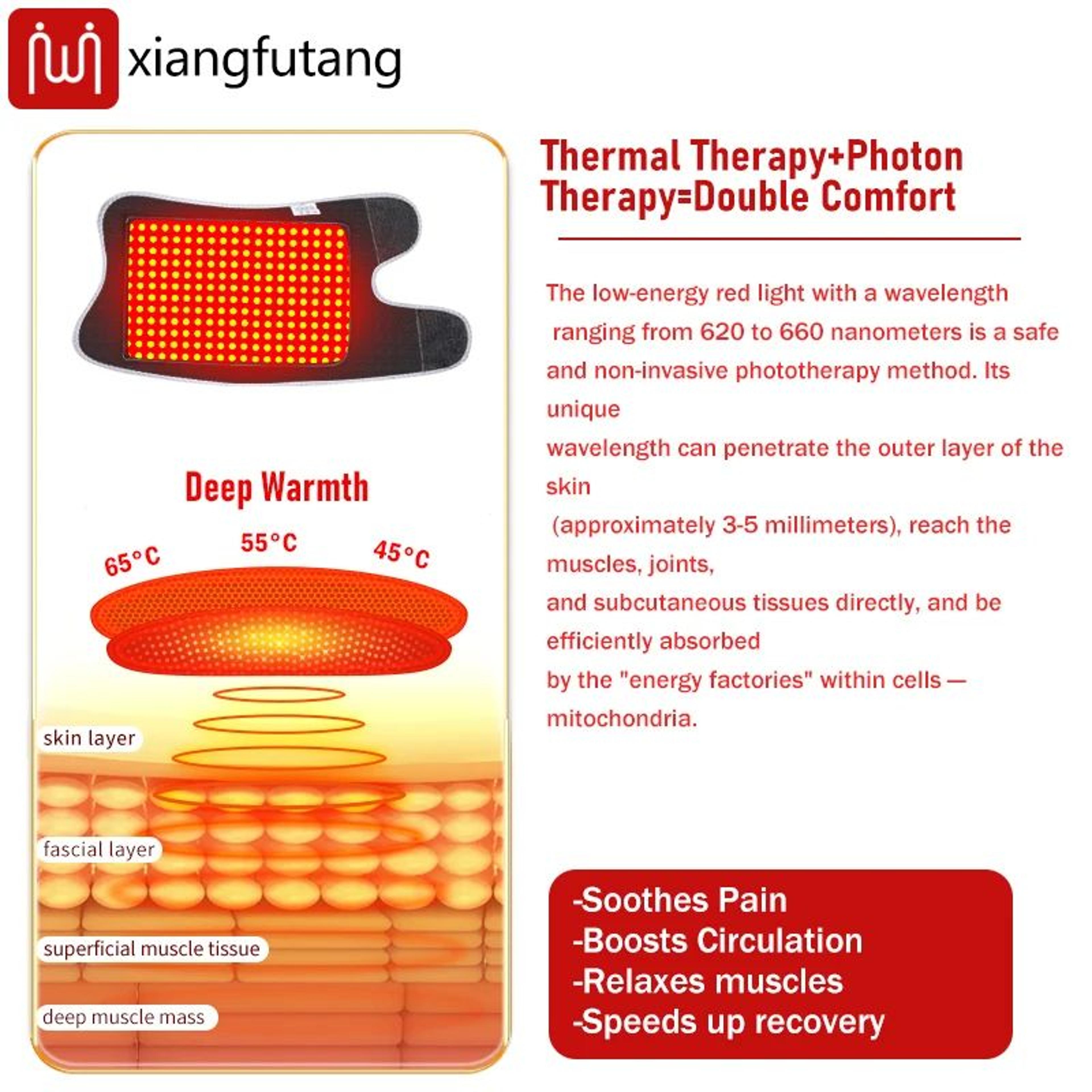 Electric Heated Calf Massager With Vibration Wrap 1