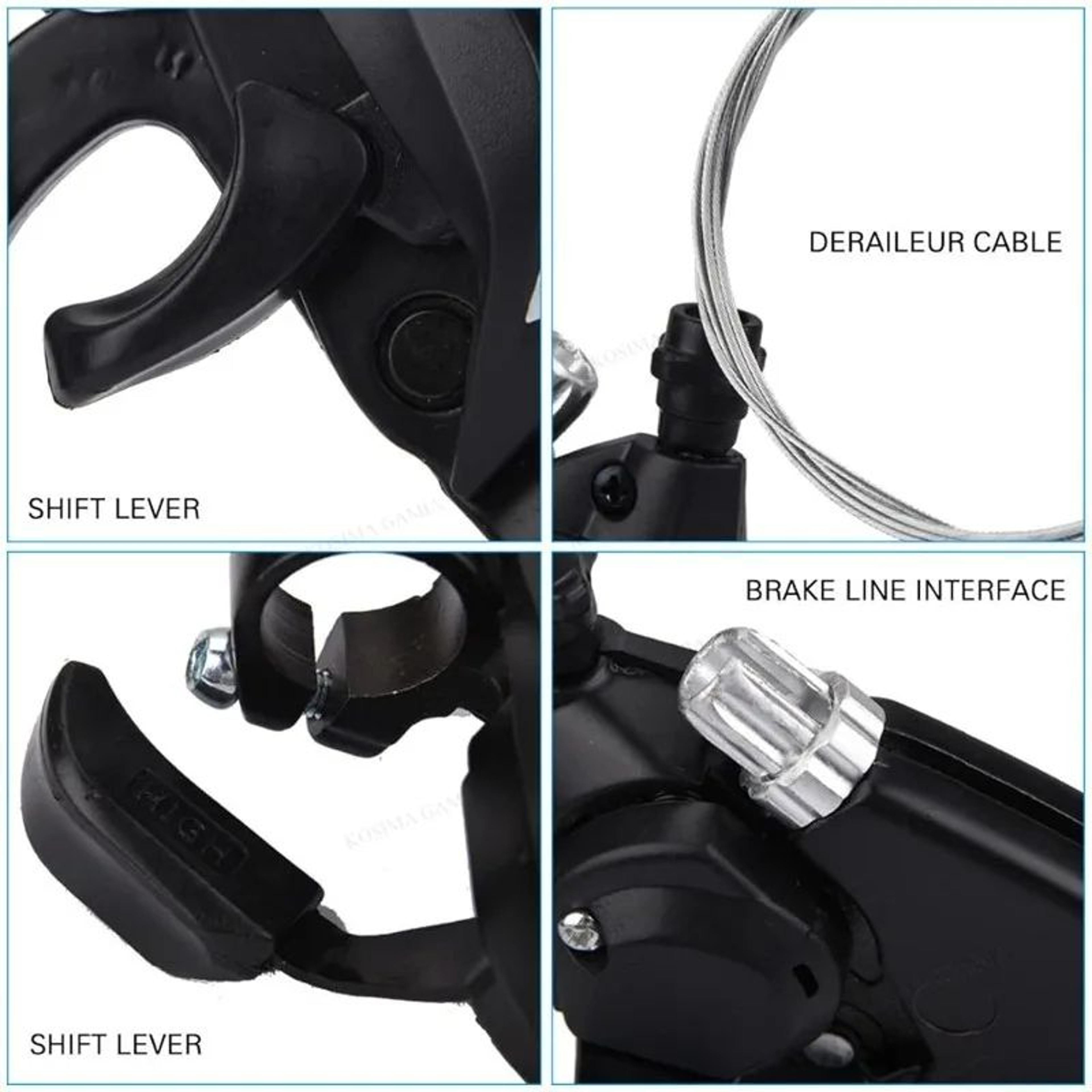 Bicycle Brake Shift Lever Set 3x78 Speed V Brake Gear Shifter For Road And Mountain Bikes 5