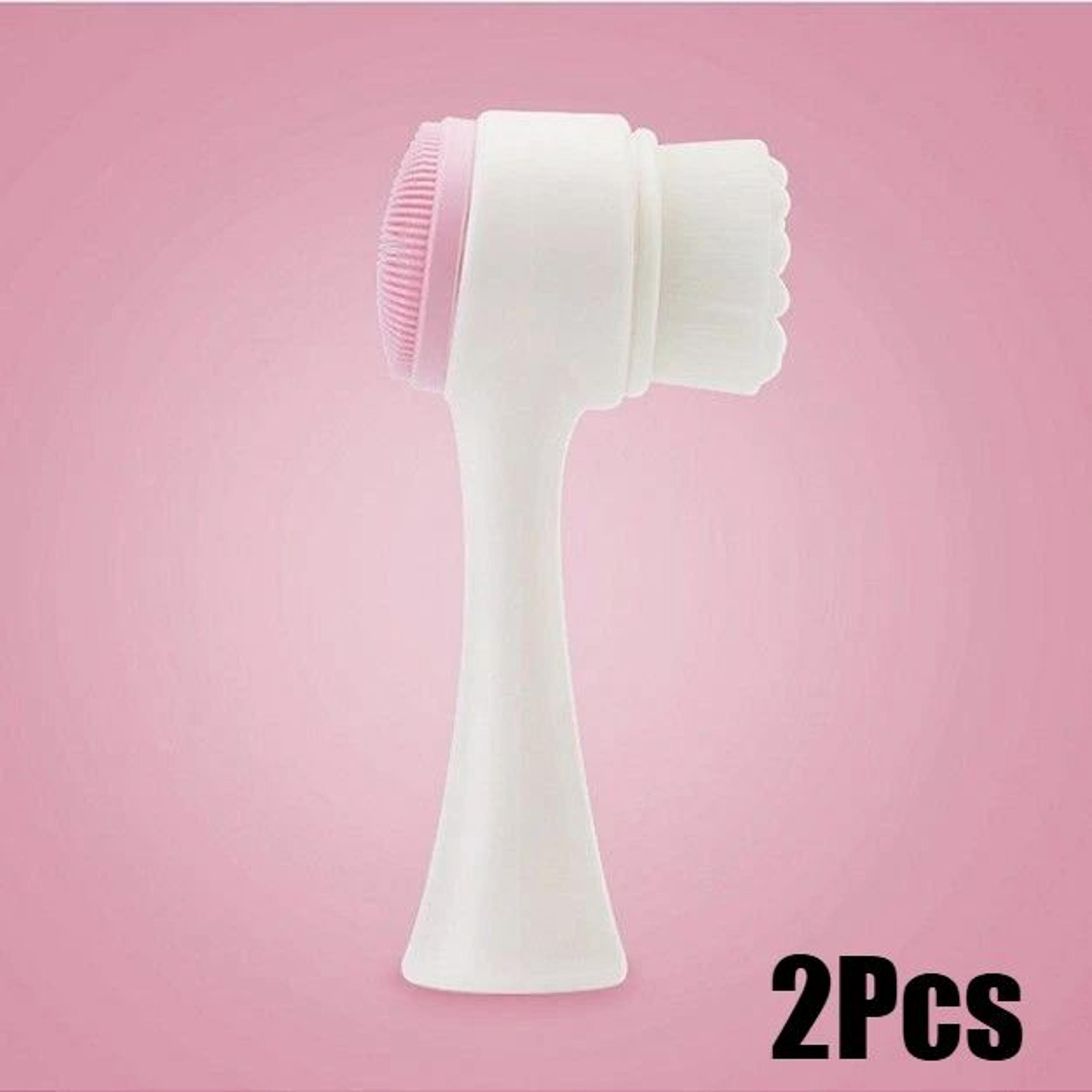 2 In 1 Silicone Face Scrub Brush Facial Cleansing Brush Pore Exfoliator 11