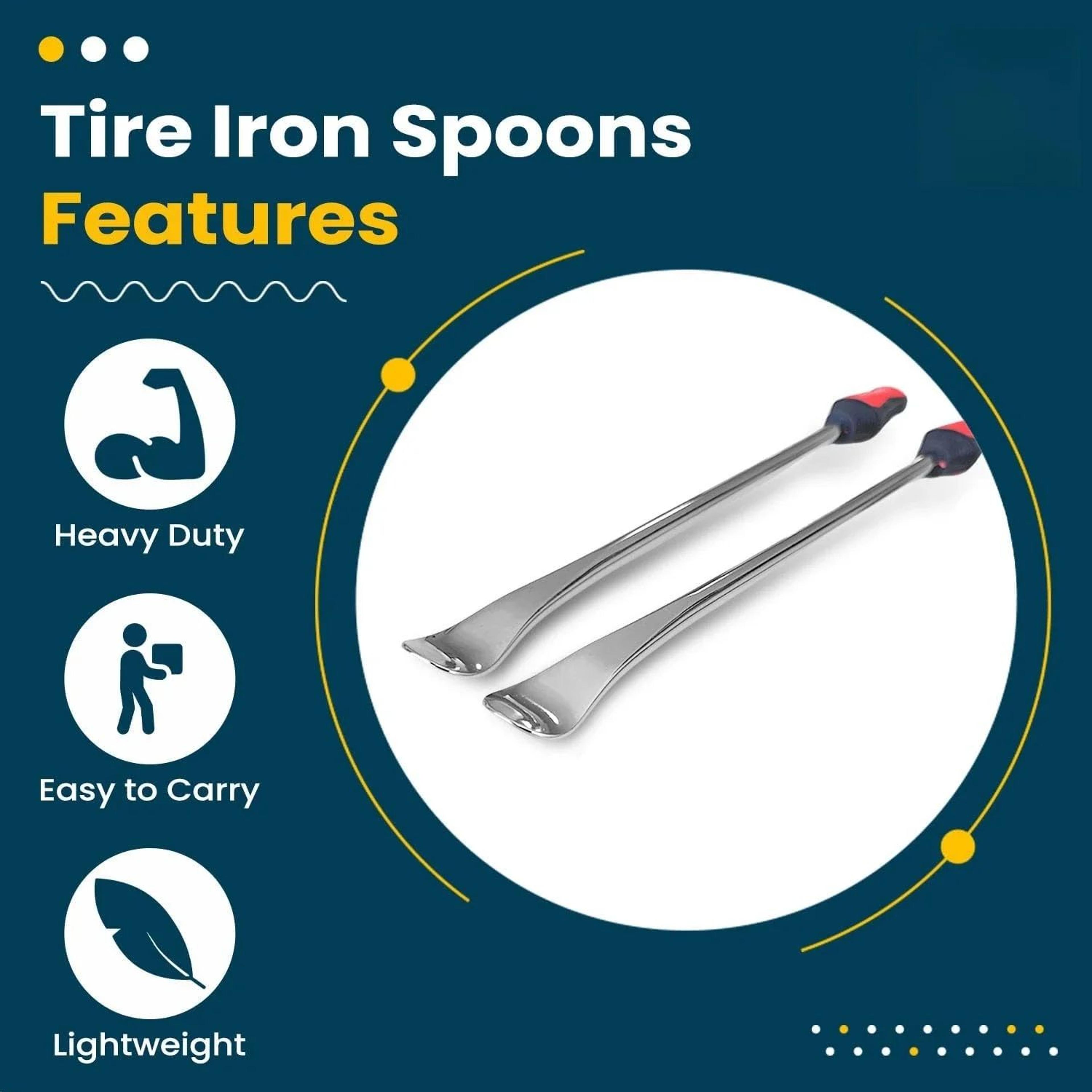Heavy Duty Tire Changing Lever Tool Set Tire Spoon Pry Bar For Car Motorcycle And Bicycle 1