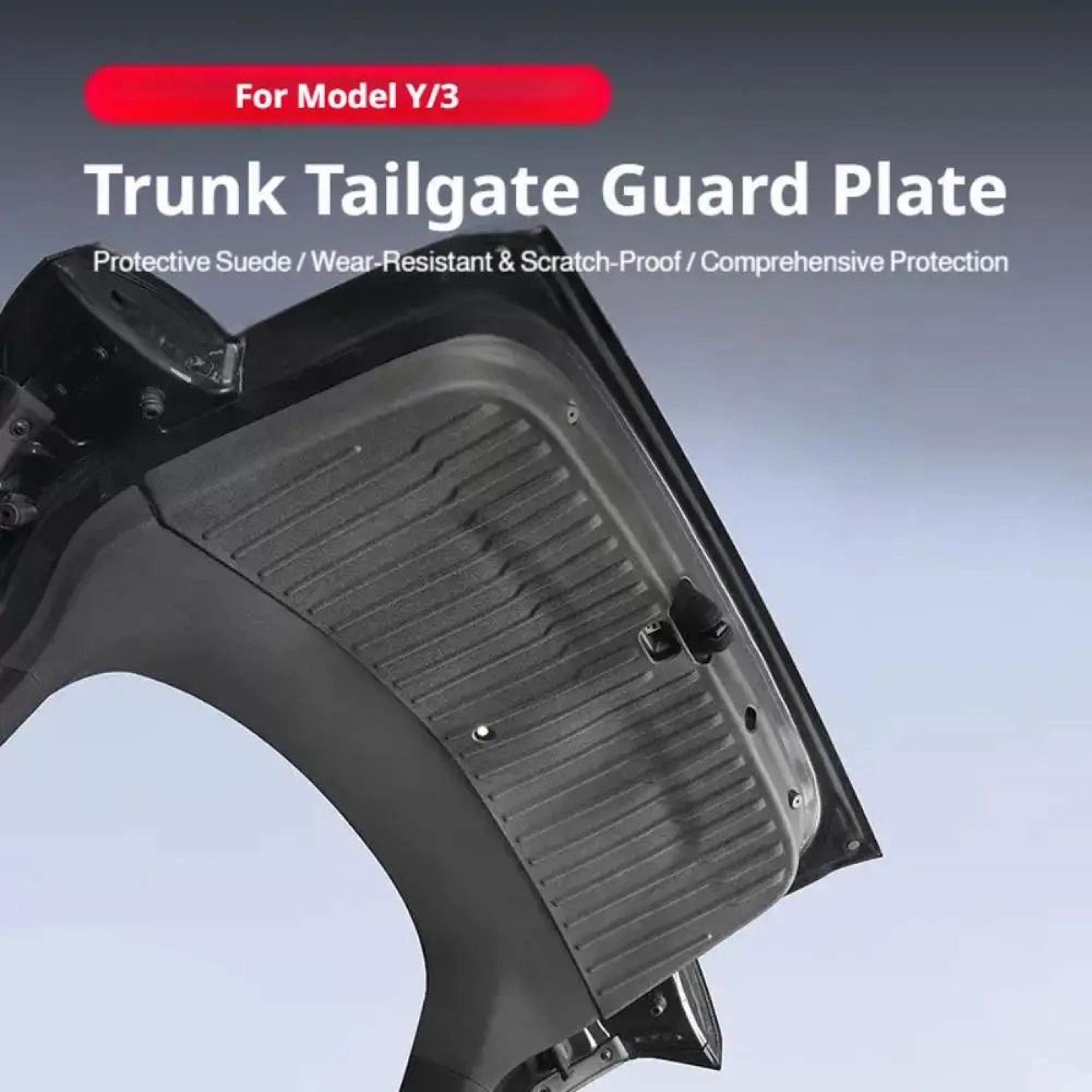 Tesla Model Y And Model 3 Tailgate Protector Mat TPE Trunk Scratch Guard 1