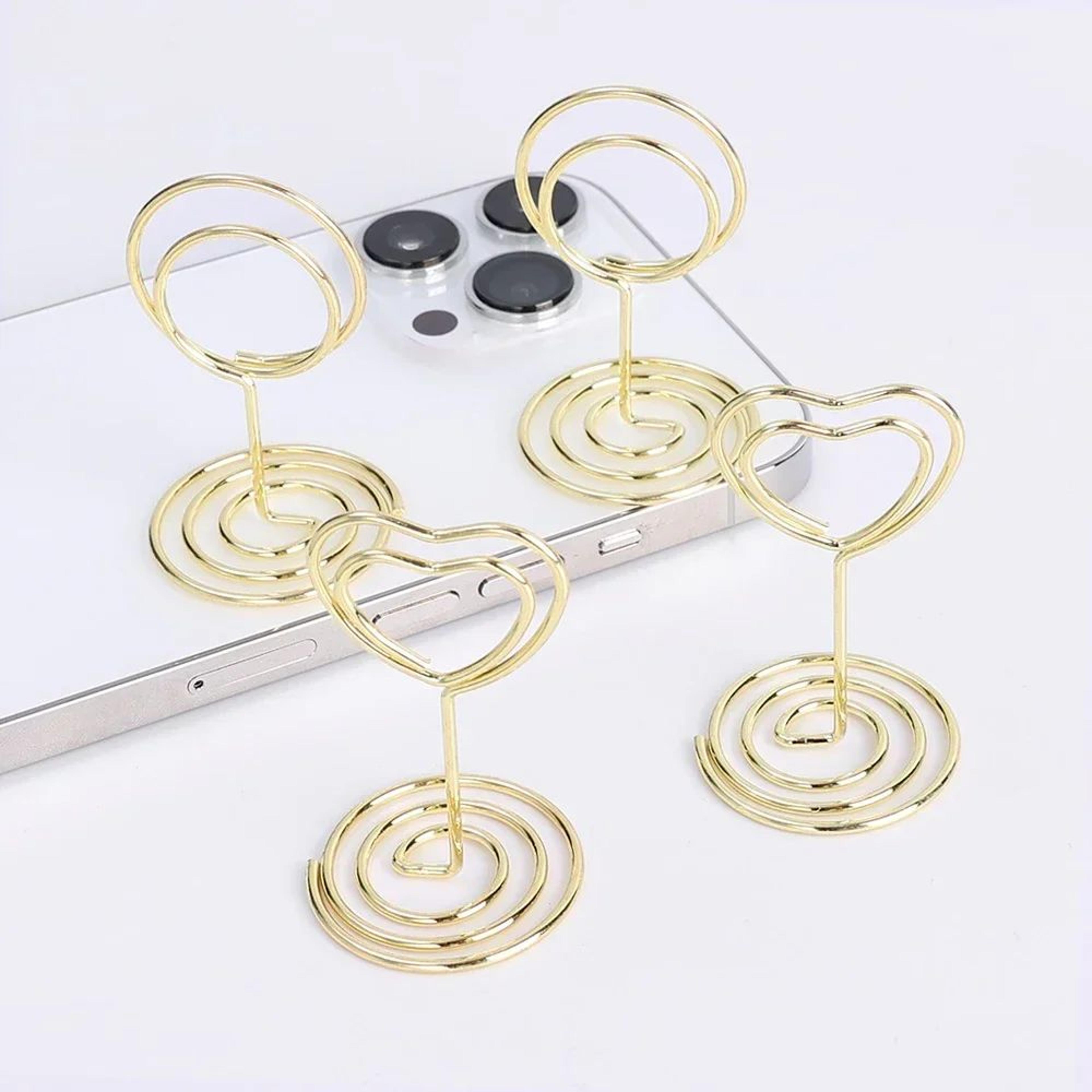 Metal Place Card Holders Photo Clip Stands For Weddings And Events 4