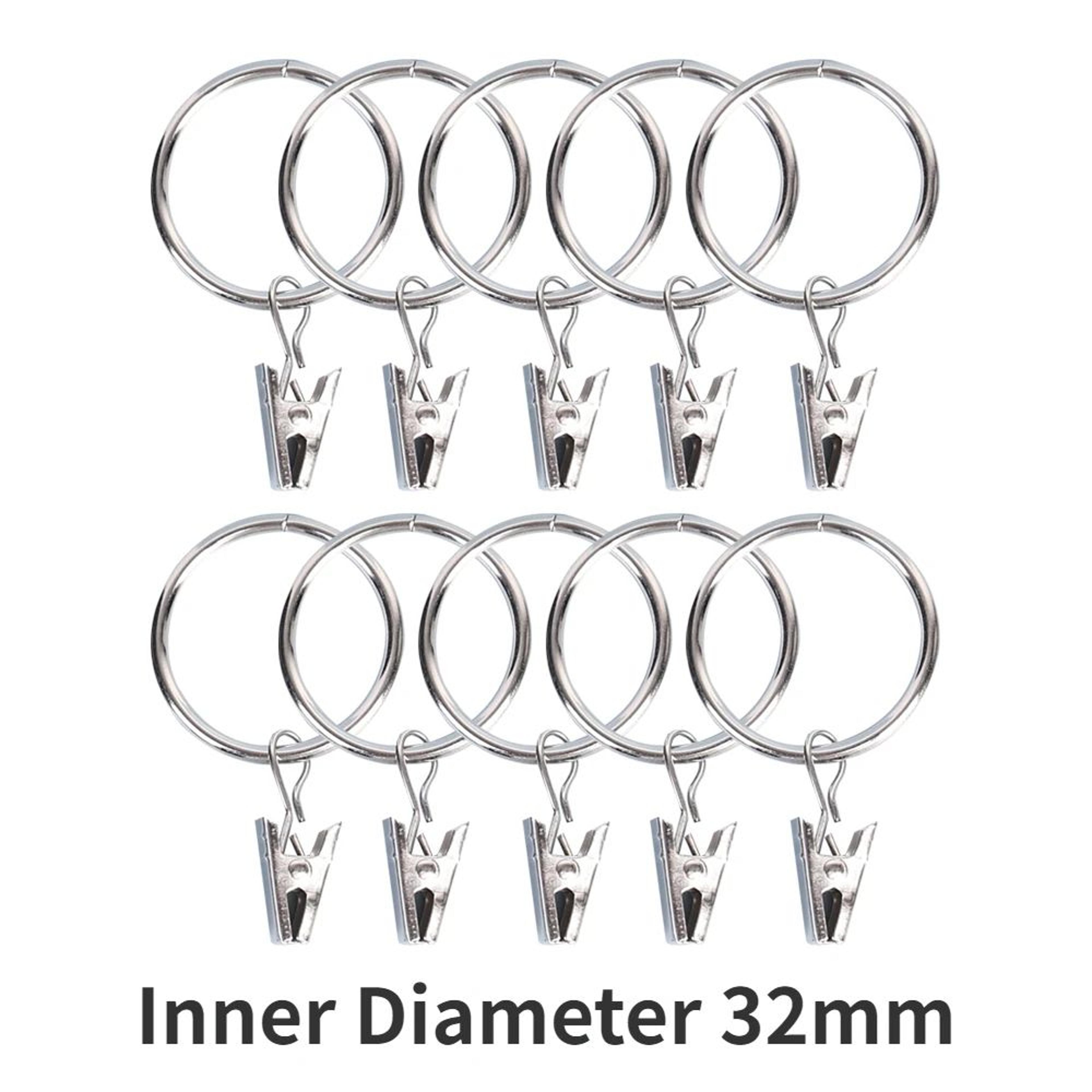 10 Piece Metal Curtain Clips With Hooks Rustproof Curtain Hanging Rings 13