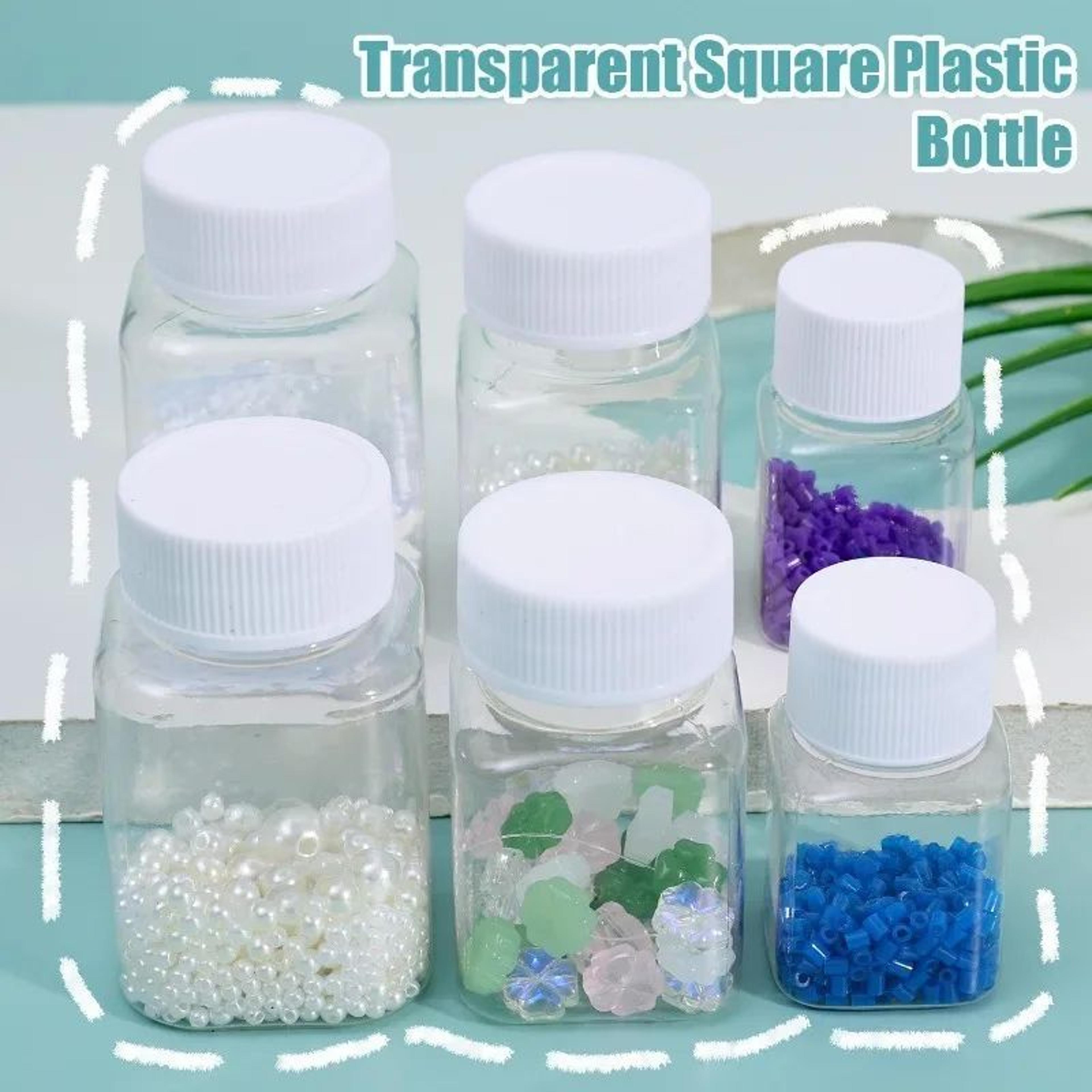 Transparent Plastic Storage Bottle Wide Mouth Sealed Container 30ml 50ml 80ml 1