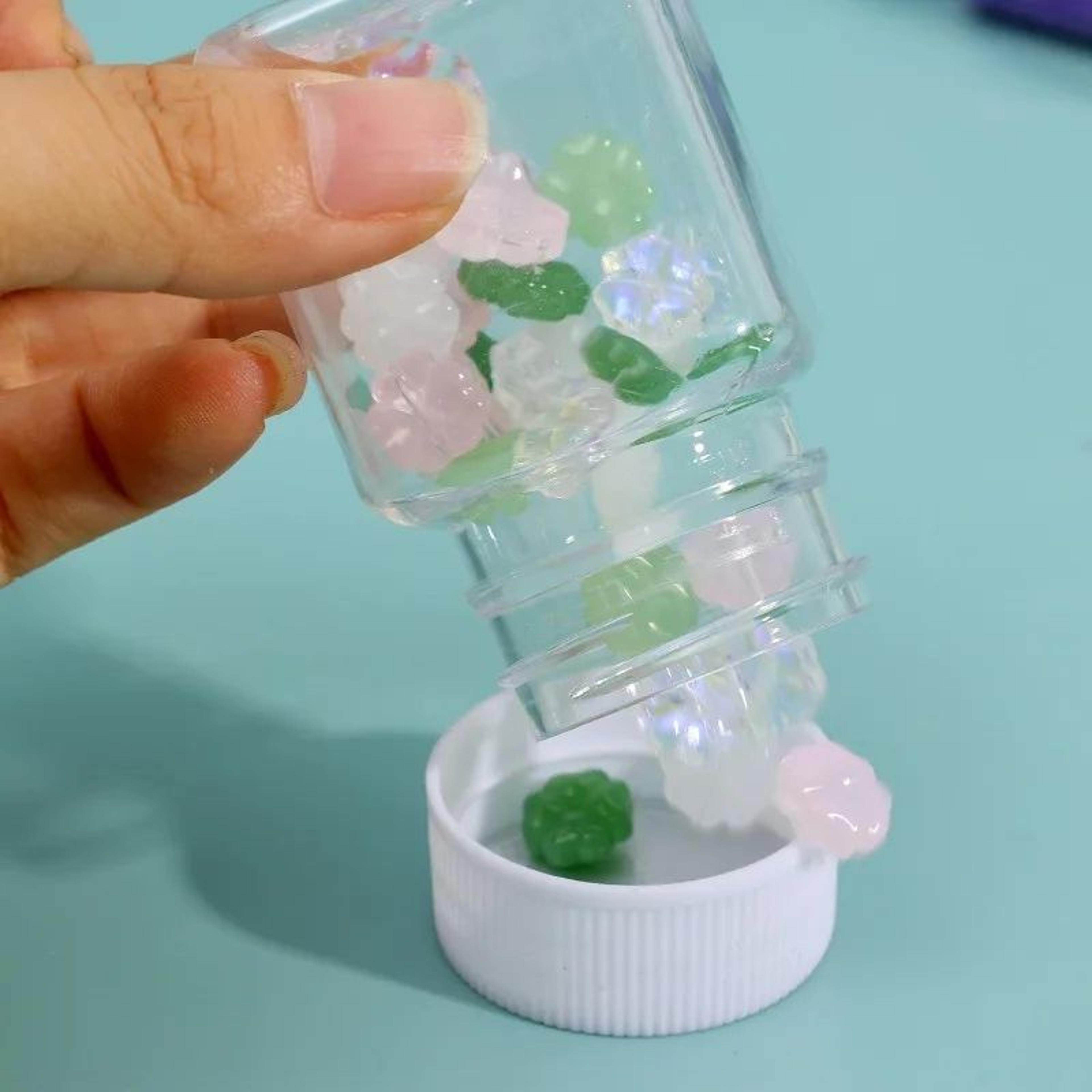Transparent Plastic Storage Bottle Wide Mouth Sealed Container 30ml 50ml 80ml 3