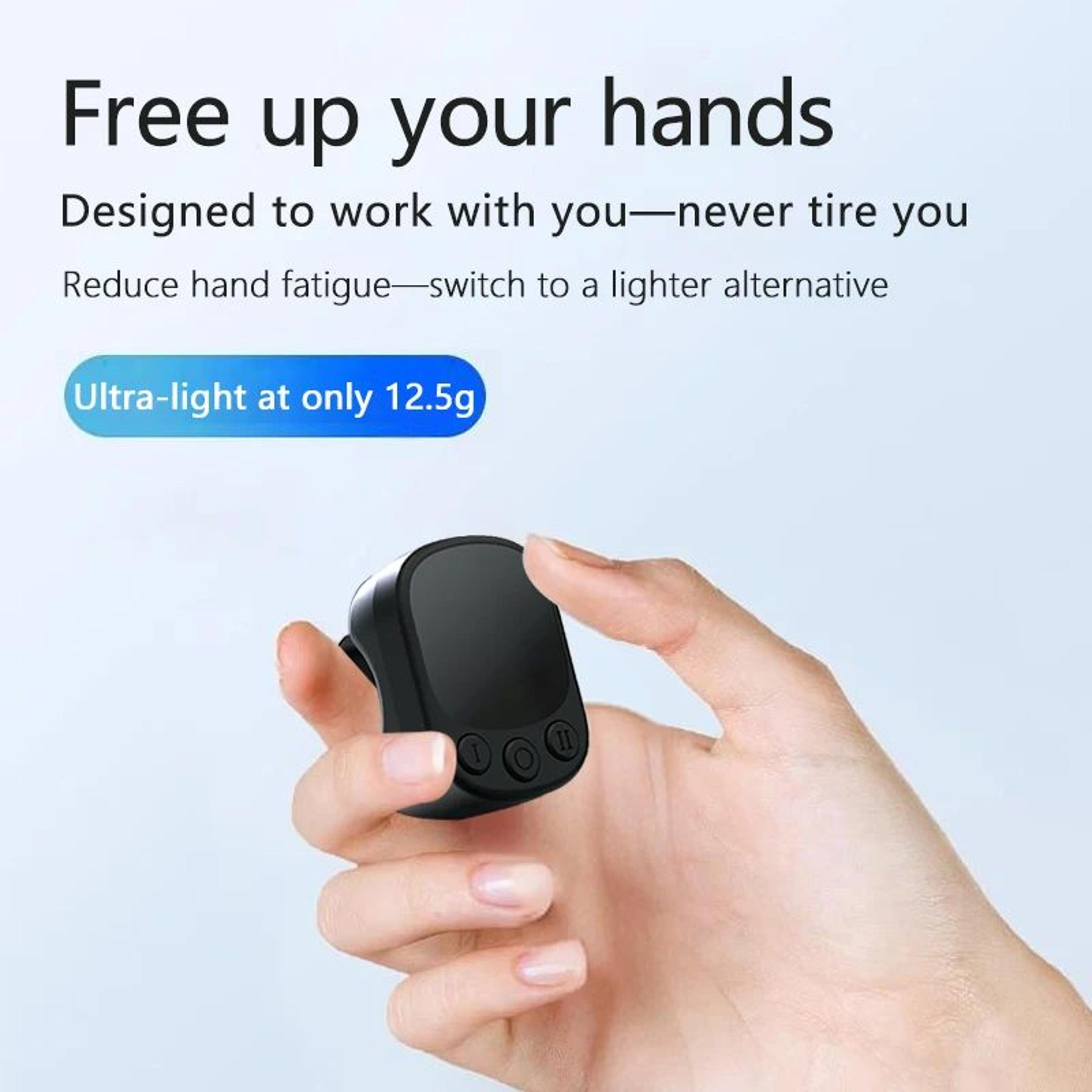 Wireless Ring Mouse Remote With Touchpad Auto Clicker 2