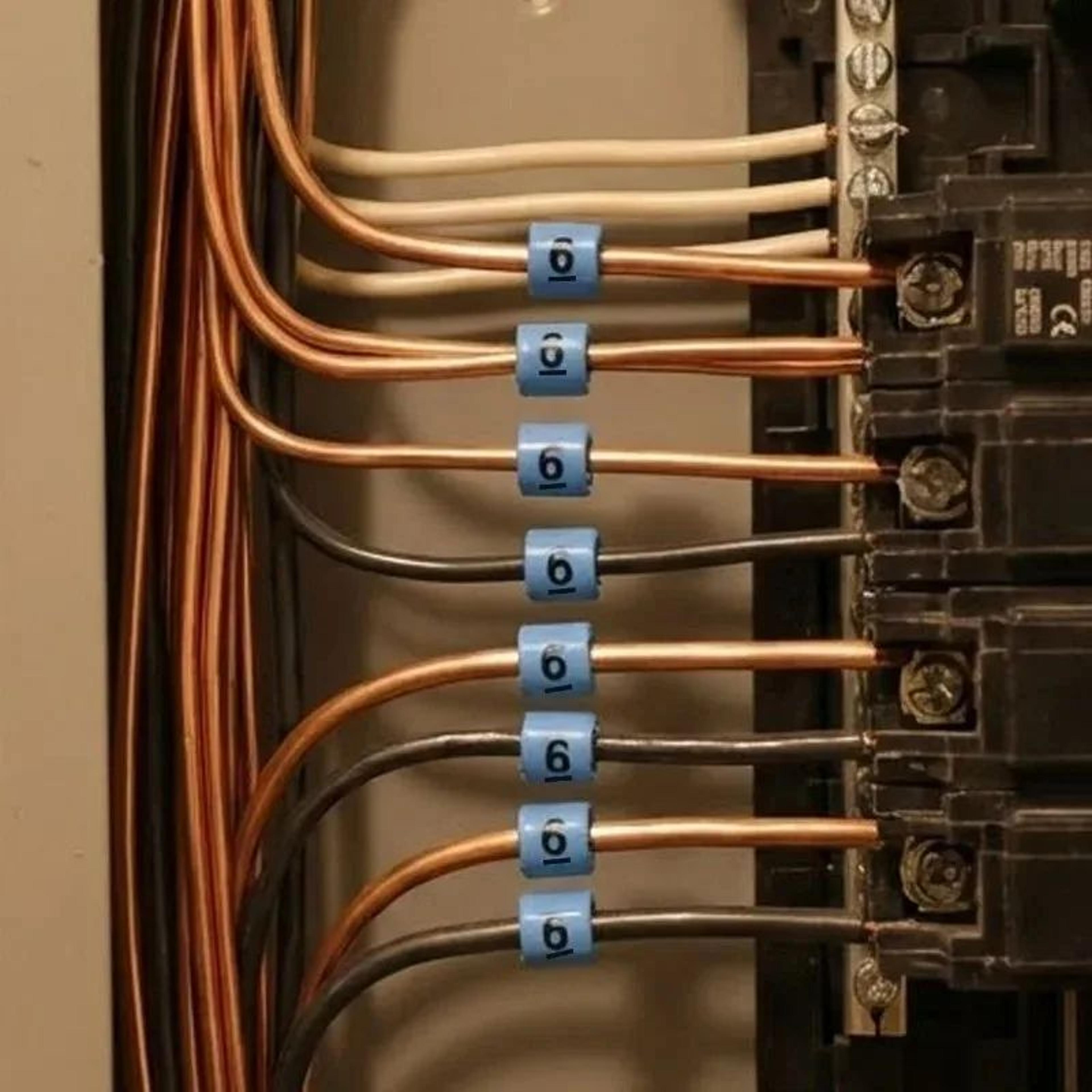 PVC Cable Marker Number Label Set For Wire Identification 2