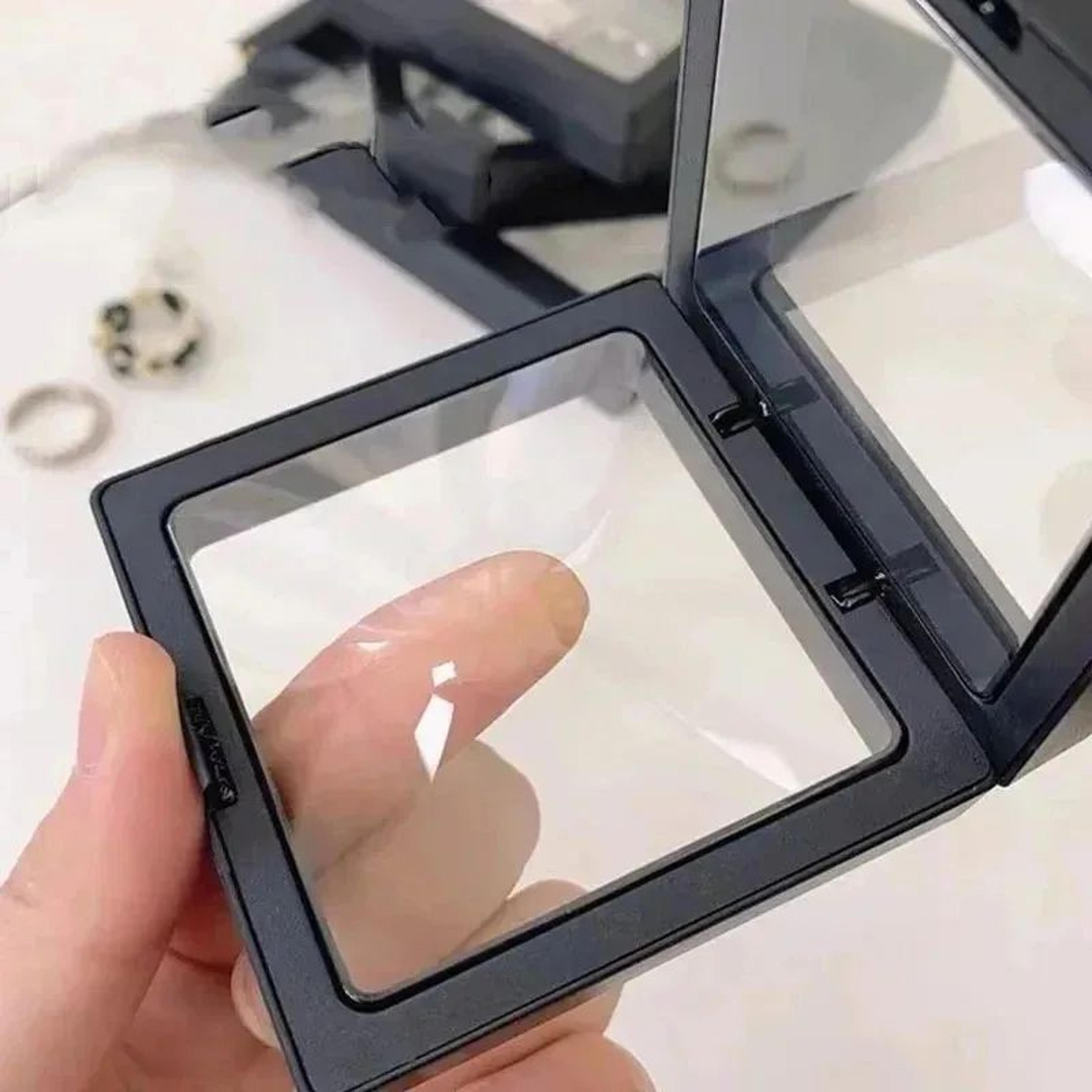 3D Floating Jewelry Display Case Transparent Storage Box 5