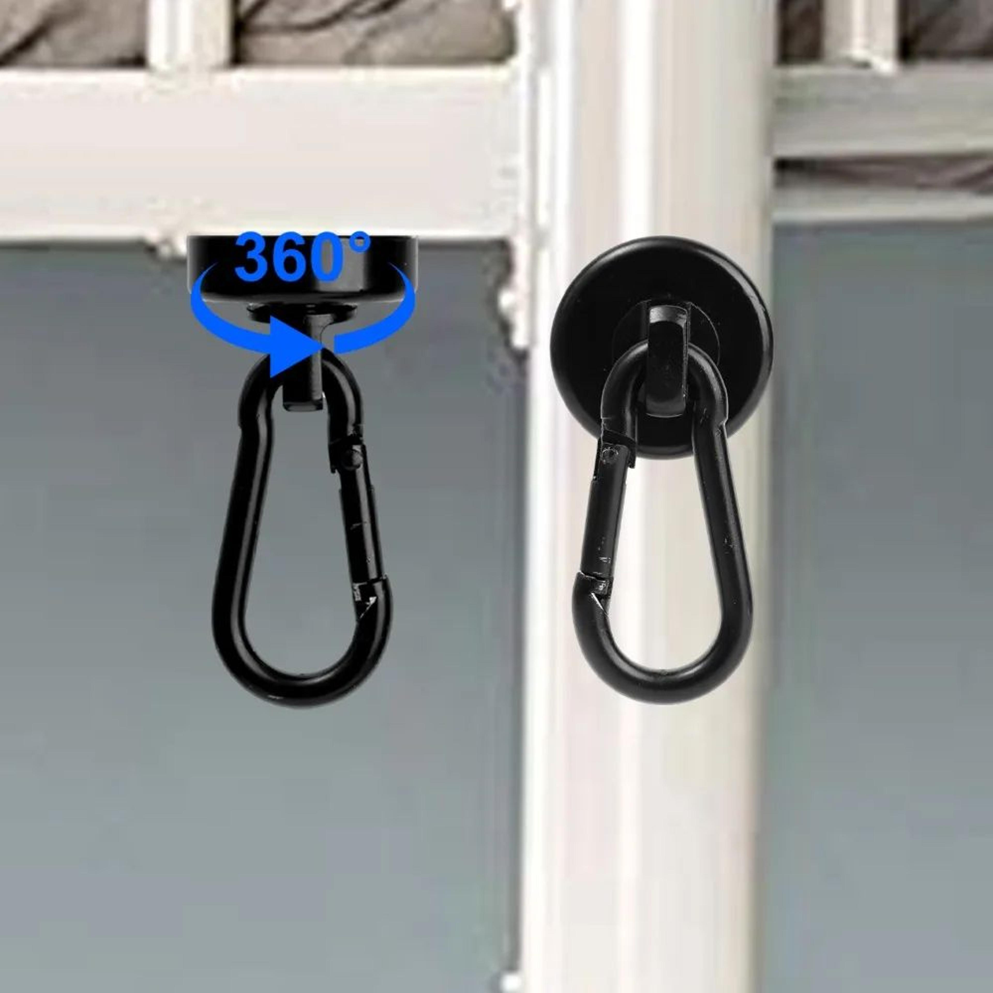 Strong Magnetic Hook With 360 Degree Rotating Carabiner 1