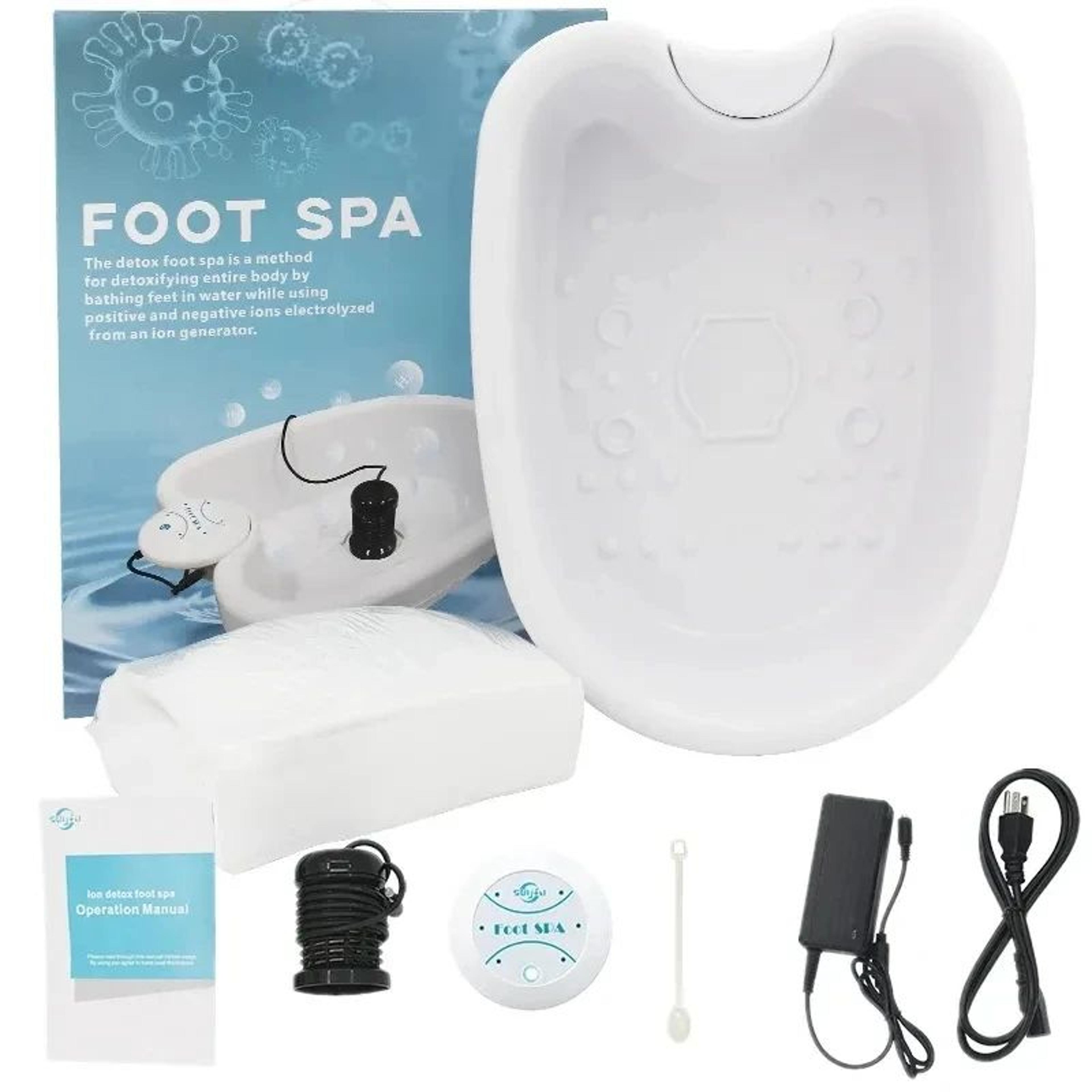 Electric Foot Spa Bath Massager With Vibration Basin 0