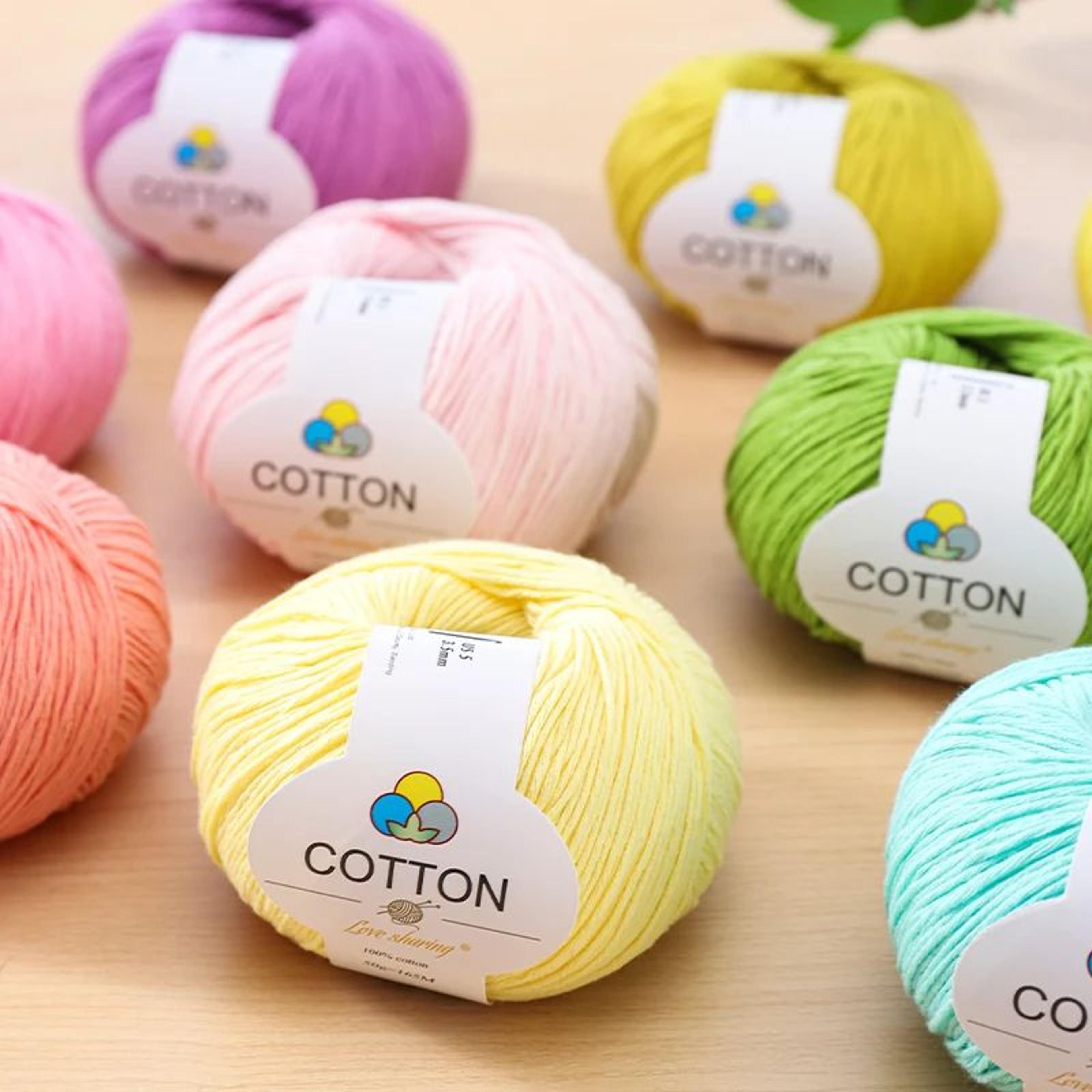 100 Percent Pure Cotton Yarn Set For Knitting And Crochet 5