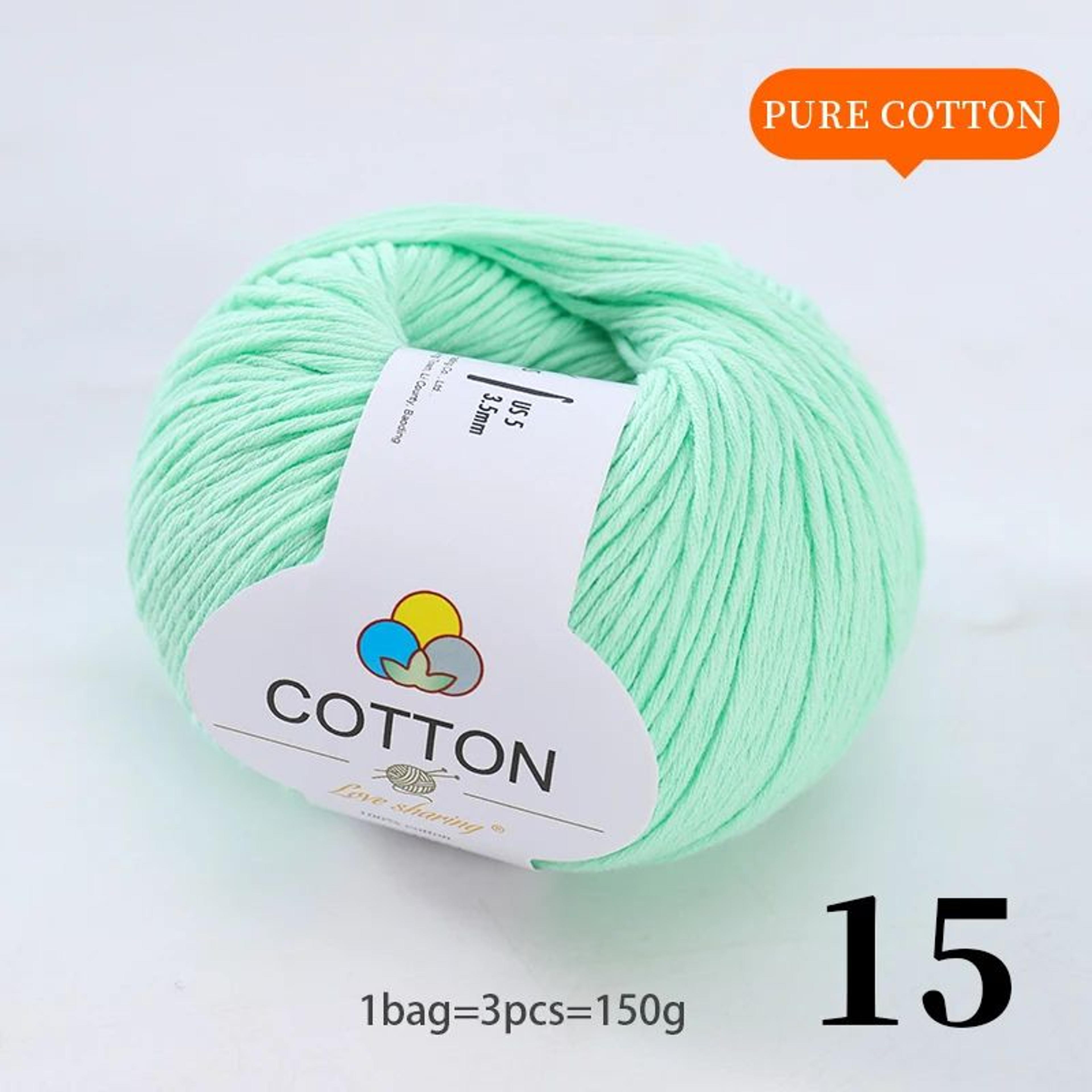 100 Percent Pure Cotton Yarn Set For Knitting And Crochet 20