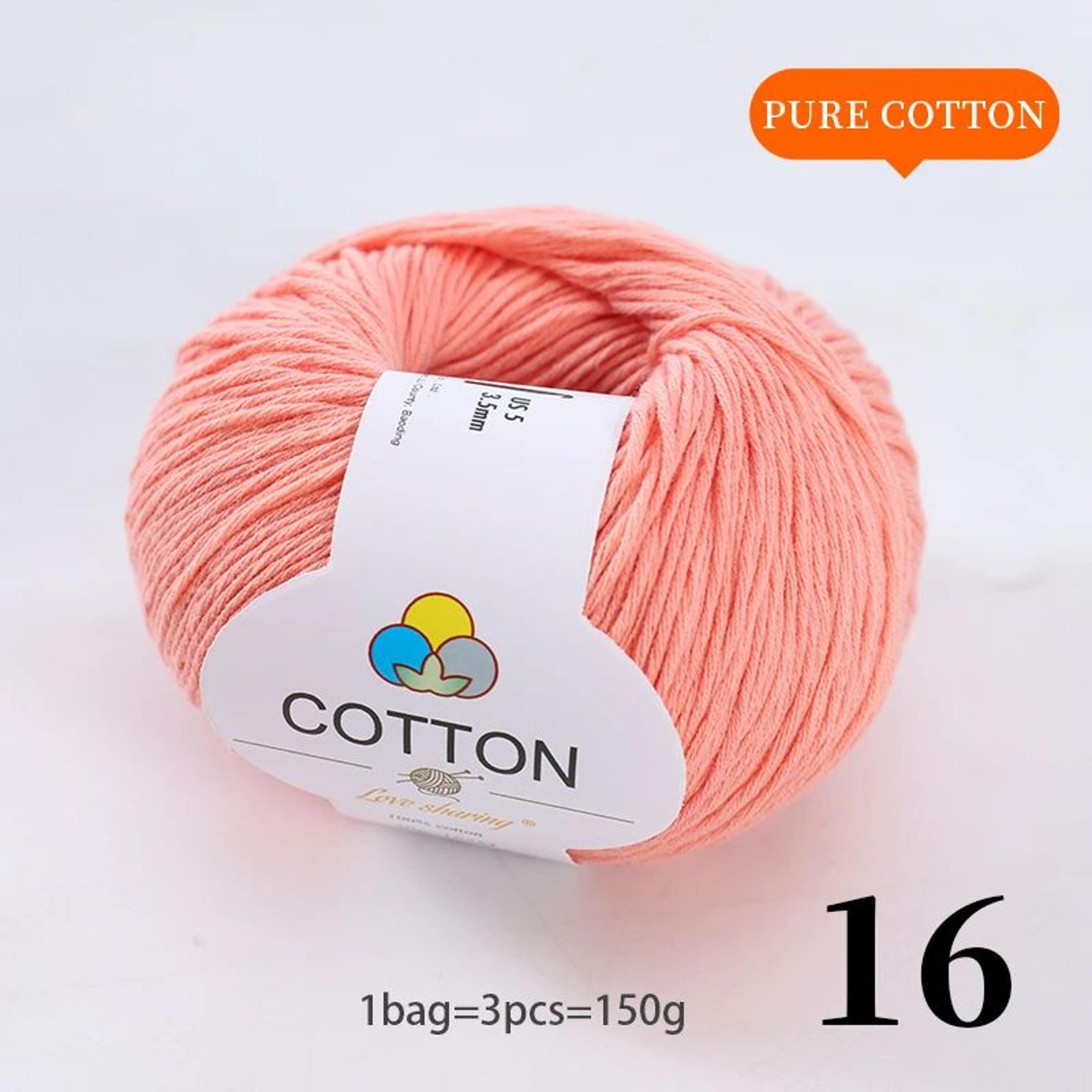100 Percent Pure Cotton Yarn Set For Knitting And Crochet 21