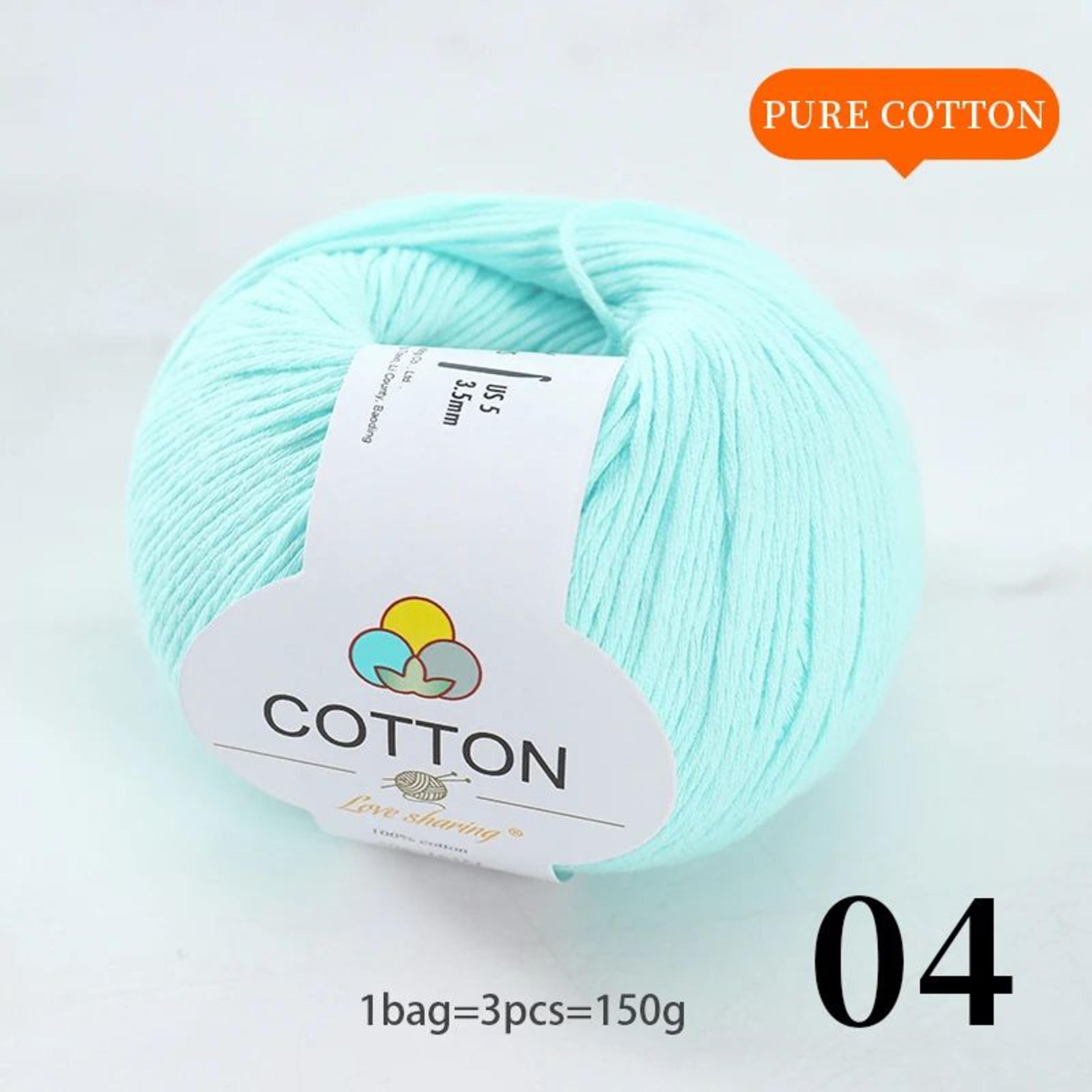 100 Percent Pure Cotton Yarn Set For Knitting And Crochet 9