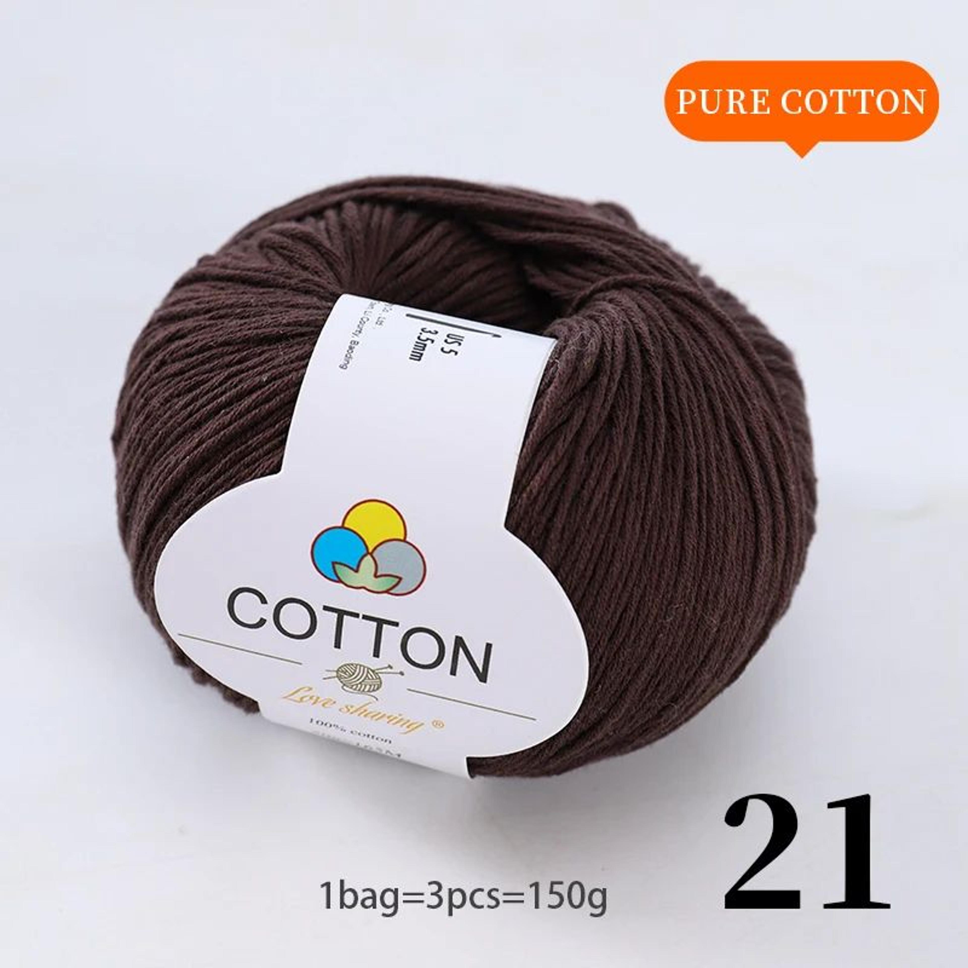 100 Percent Pure Cotton Yarn Set For Knitting And Crochet 25