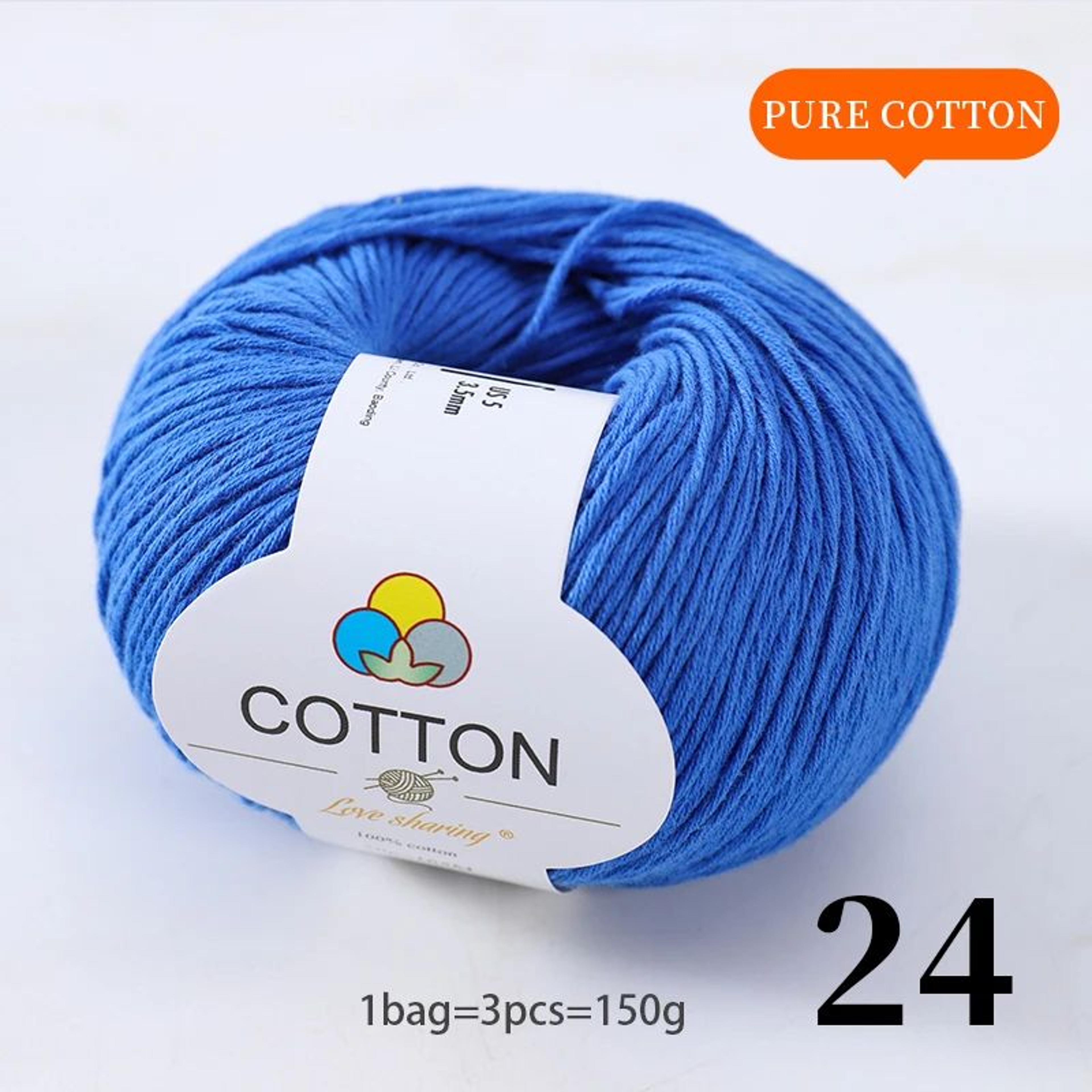 100 Percent Pure Cotton Yarn Set For Knitting And Crochet 27