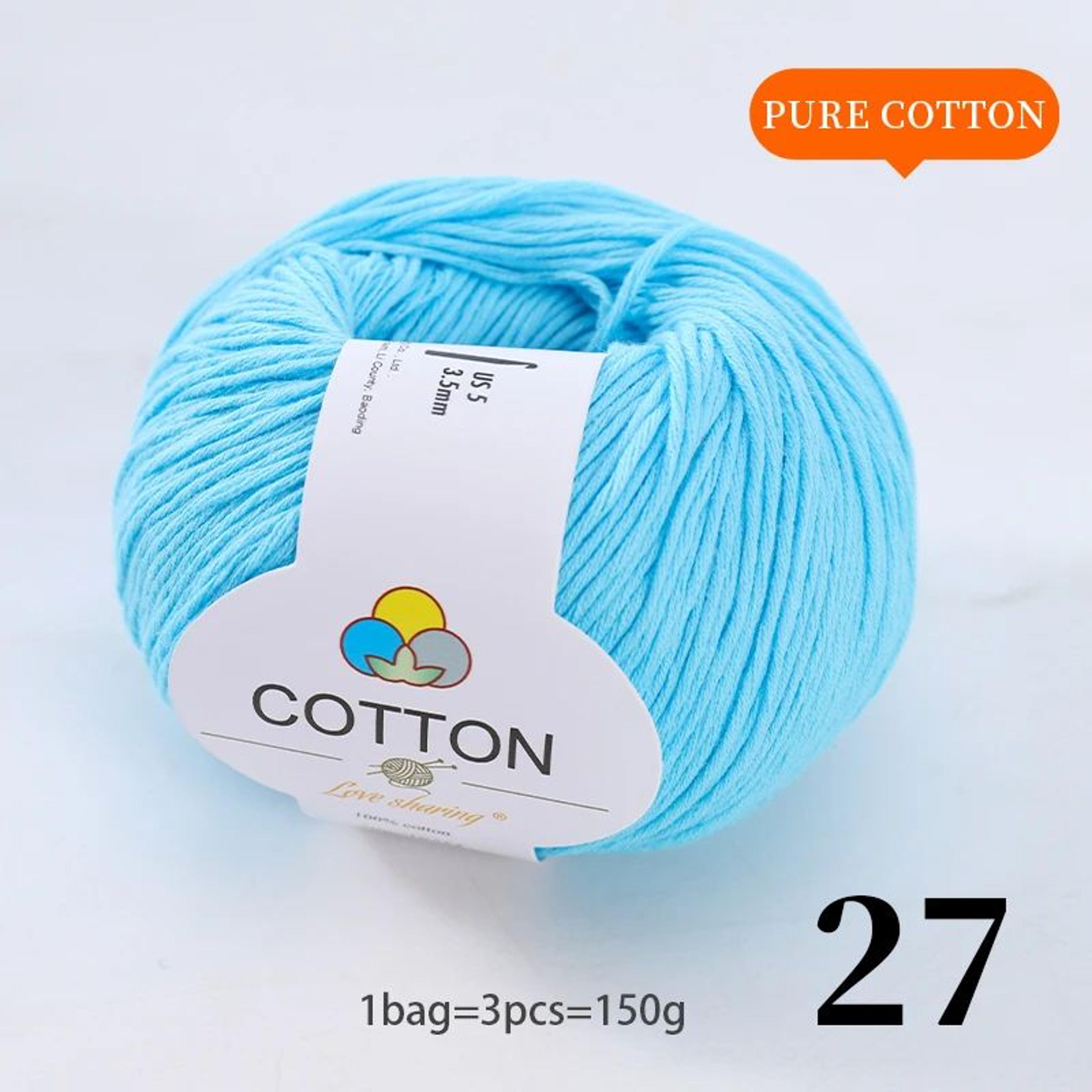 100 Percent Pure Cotton Yarn Set For Knitting And Crochet 29
