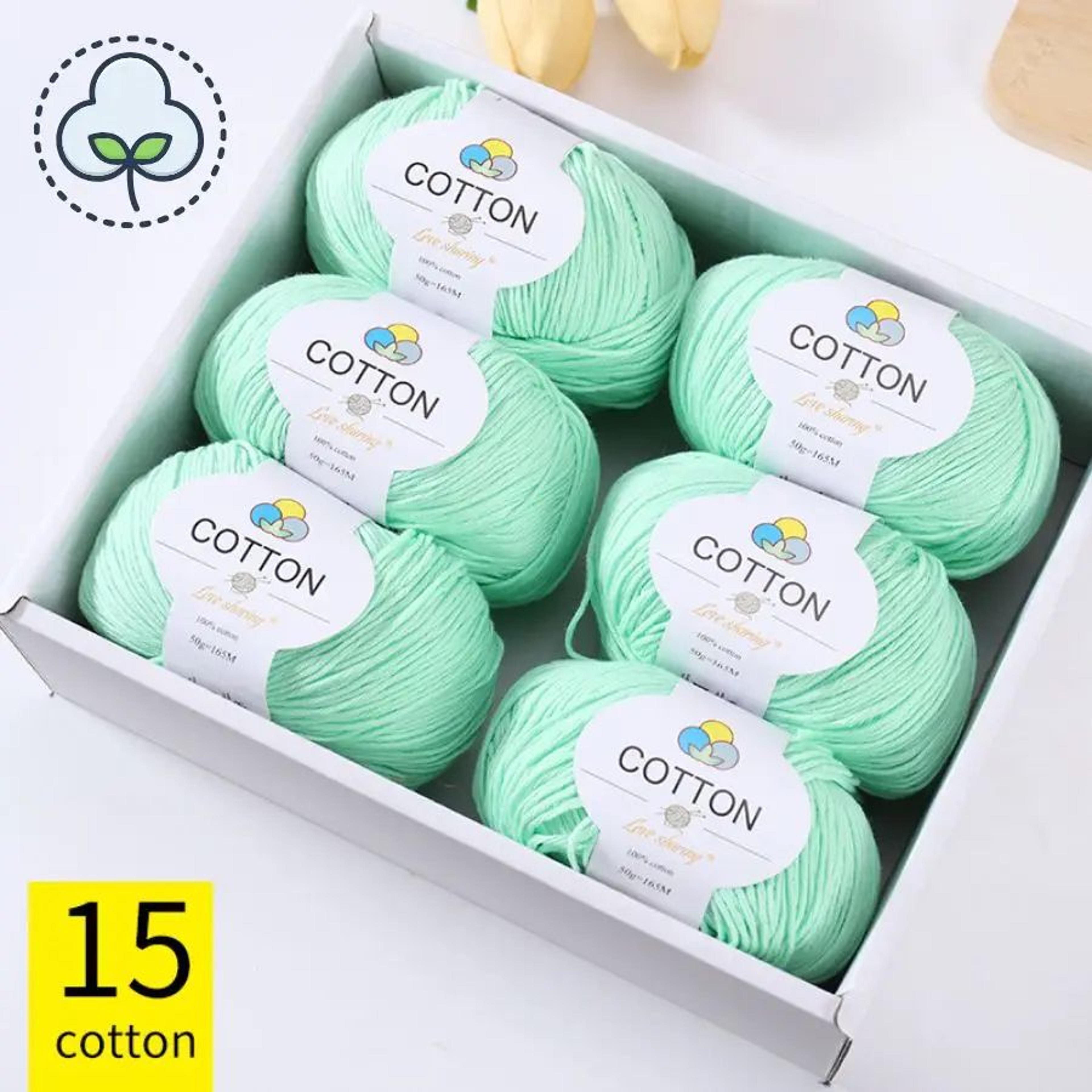 100 Percent Cotton Yarn Set 8 Ply 6 Pack 16