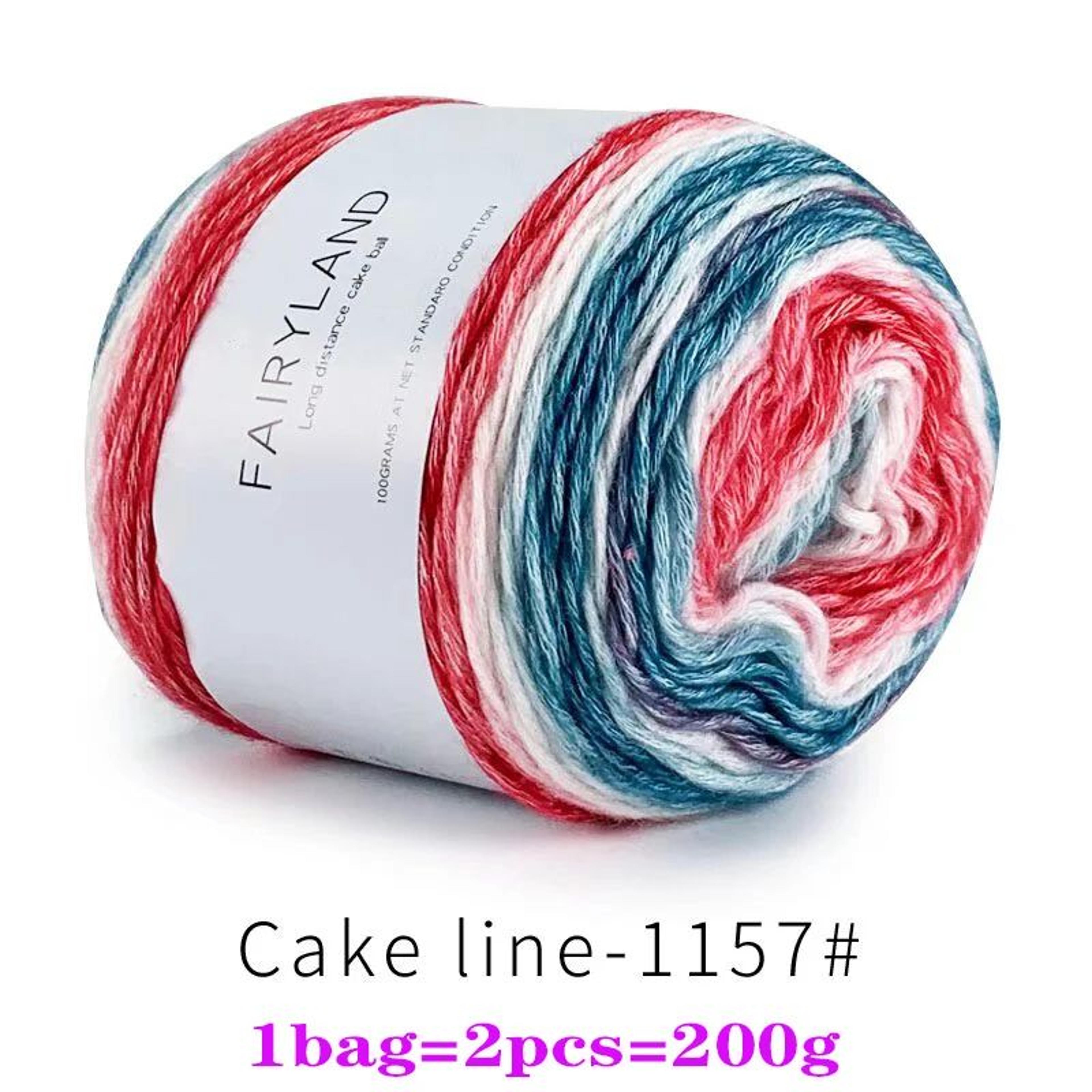 Rainbow Gradient Cake Yarn Set For Knitting And Crochet 11