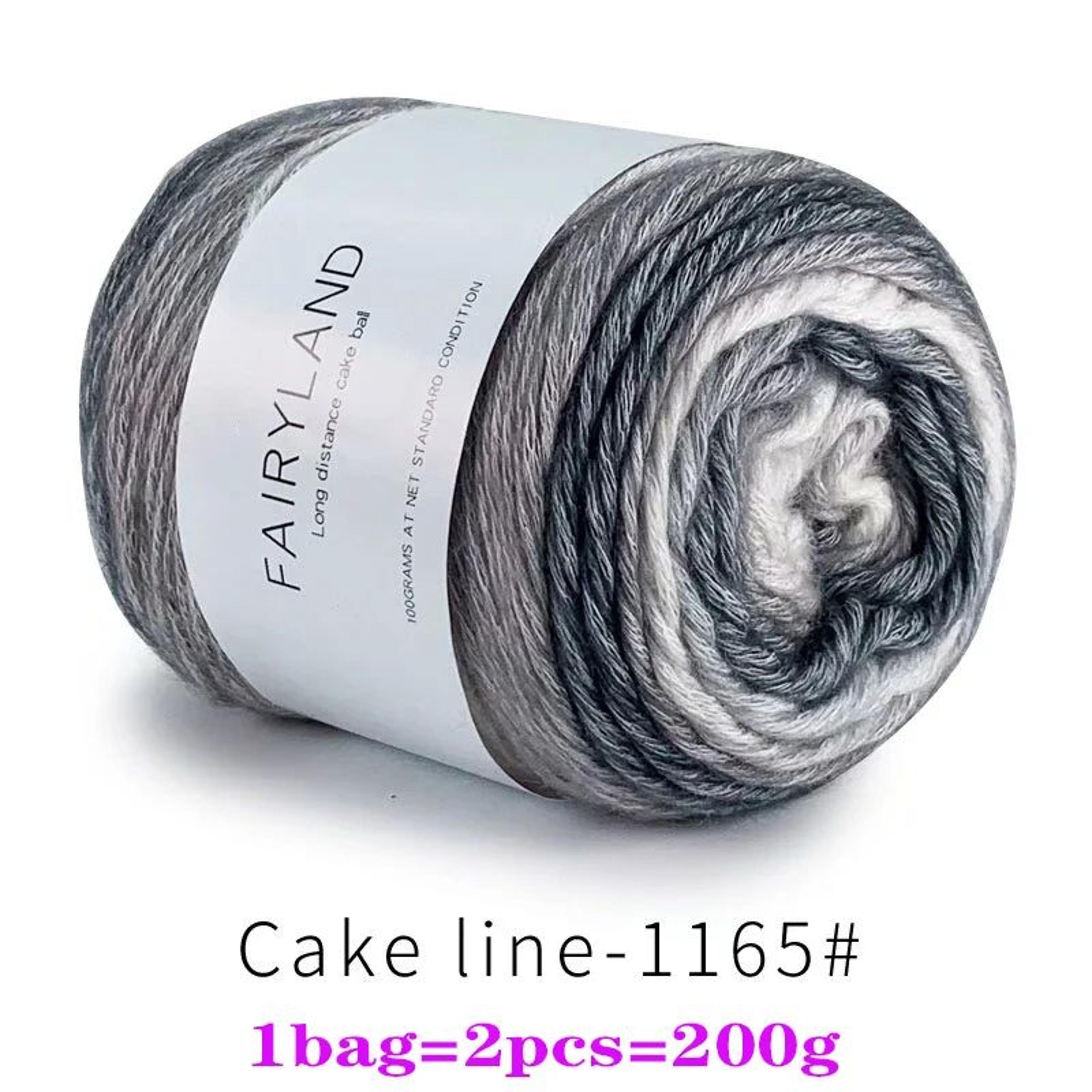 Rainbow Gradient Cake Yarn Set For Knitting And Crochet 19