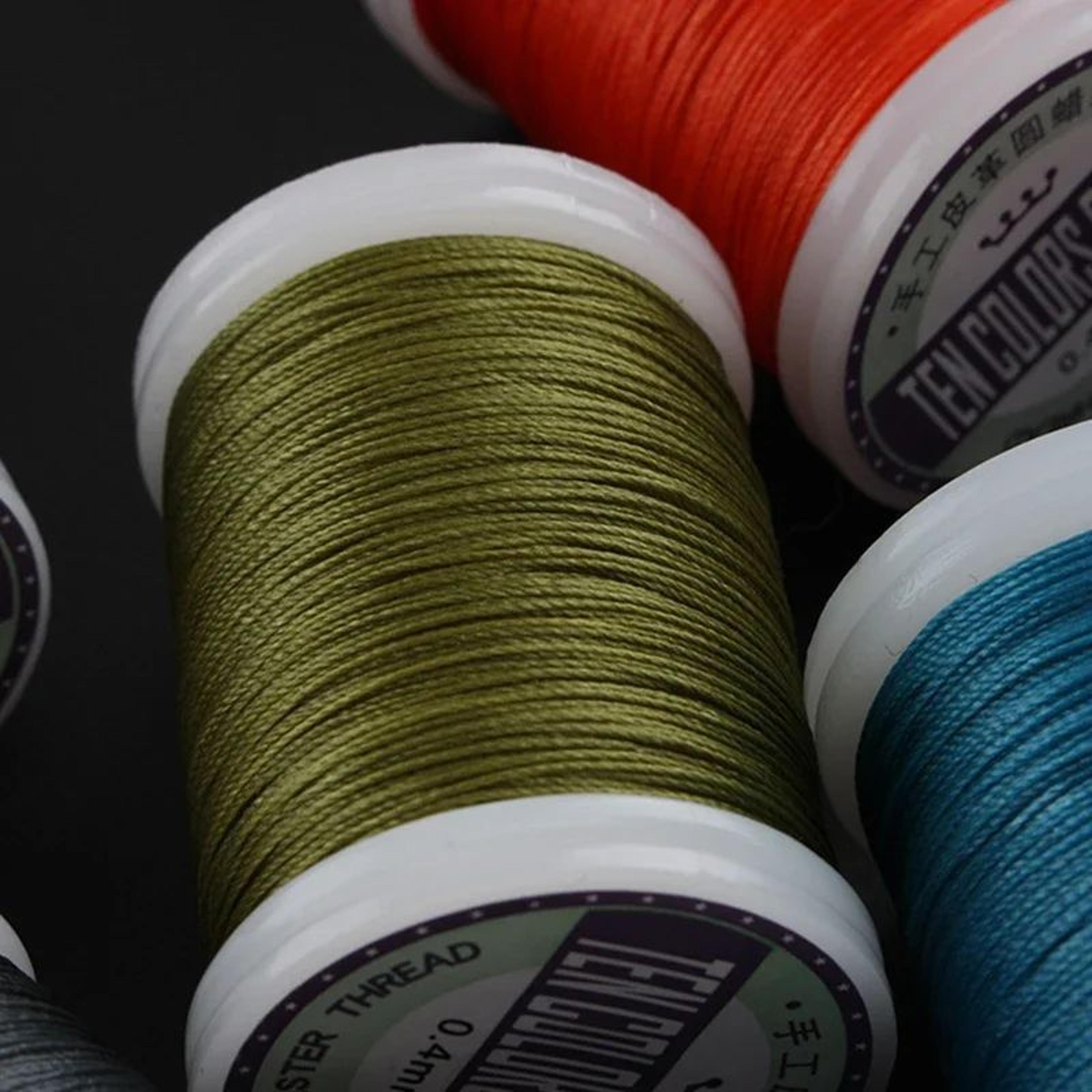 Waxed Leather Thread Polyester Sewing Thread For Leather Craft And DIY Projects 2