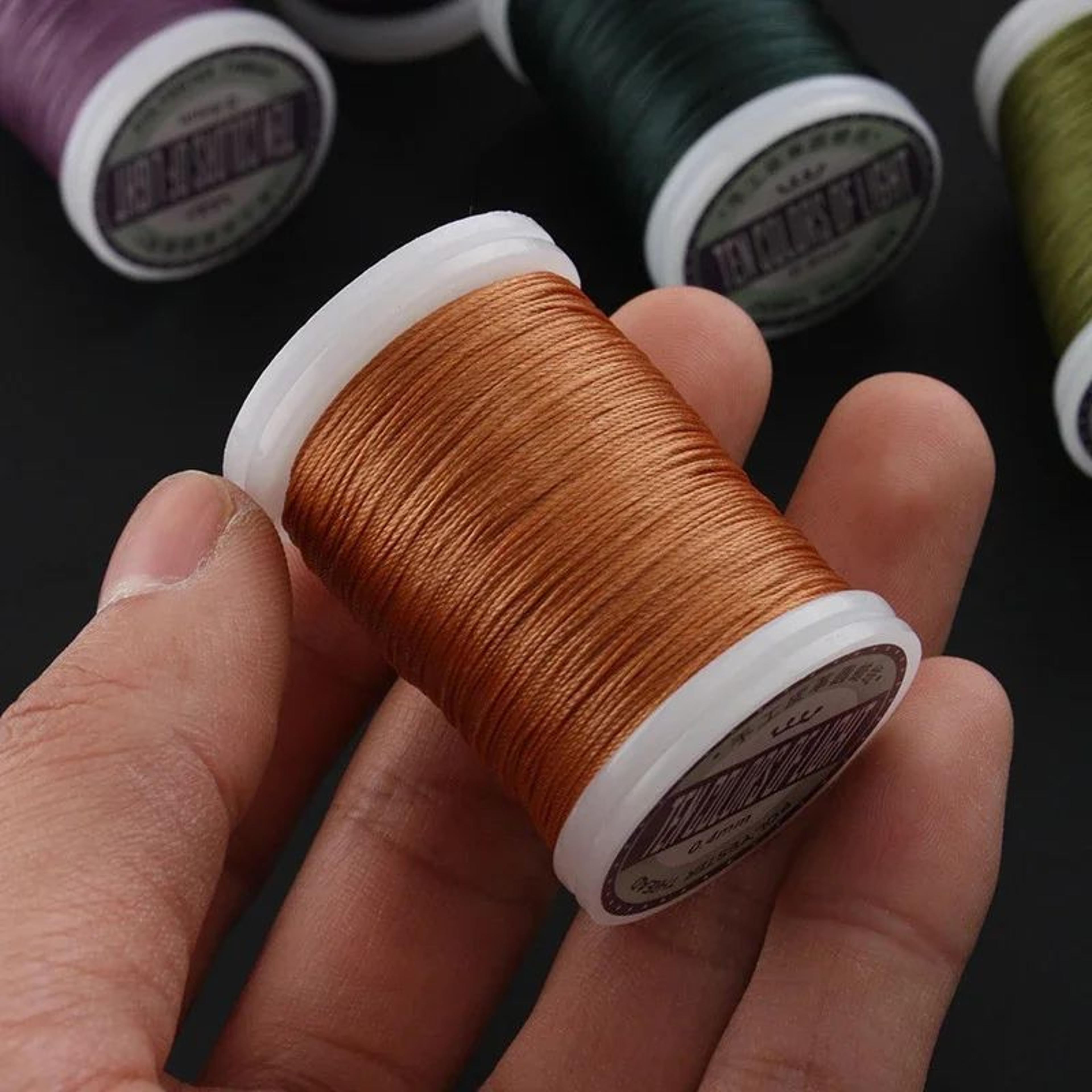 Waxed Leather Thread Polyester Sewing Thread For Leather Craft And DIY Projects 3