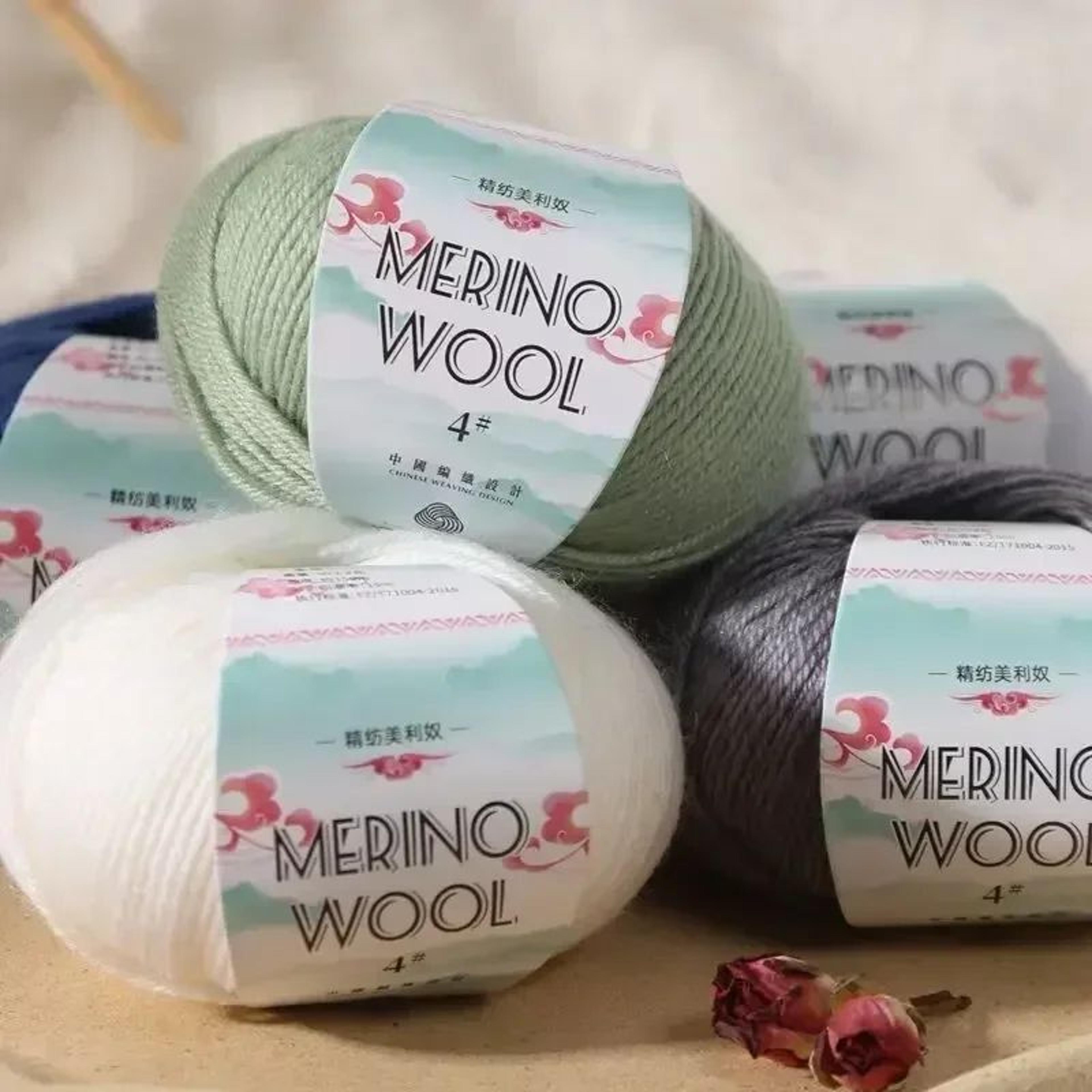 merino wool yarn 50g soft knitting yarn for crochet and diy crafts