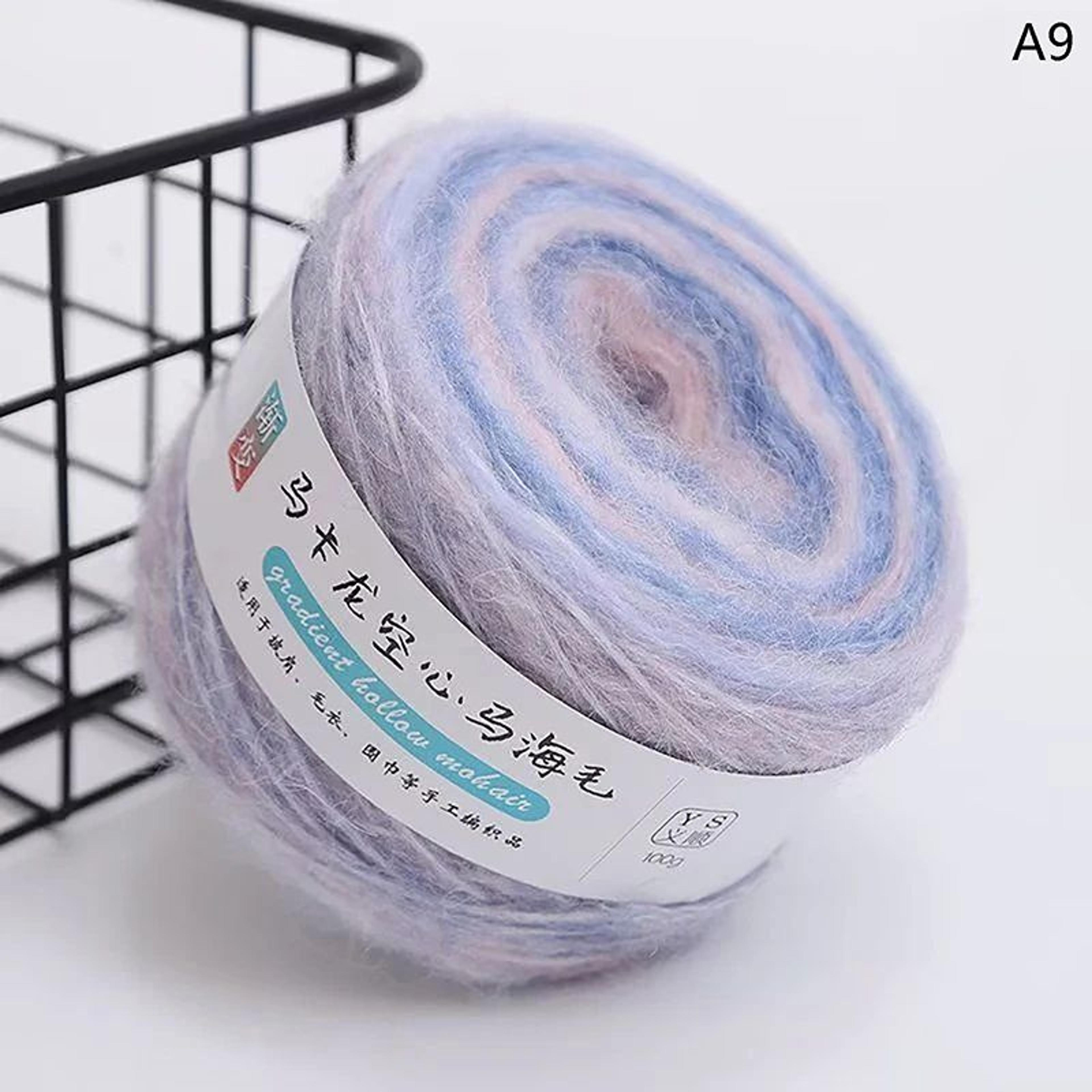 Gradient Mohair Yarn Rainbow Knitting Yarn For Crochet And DIY Crafts 25