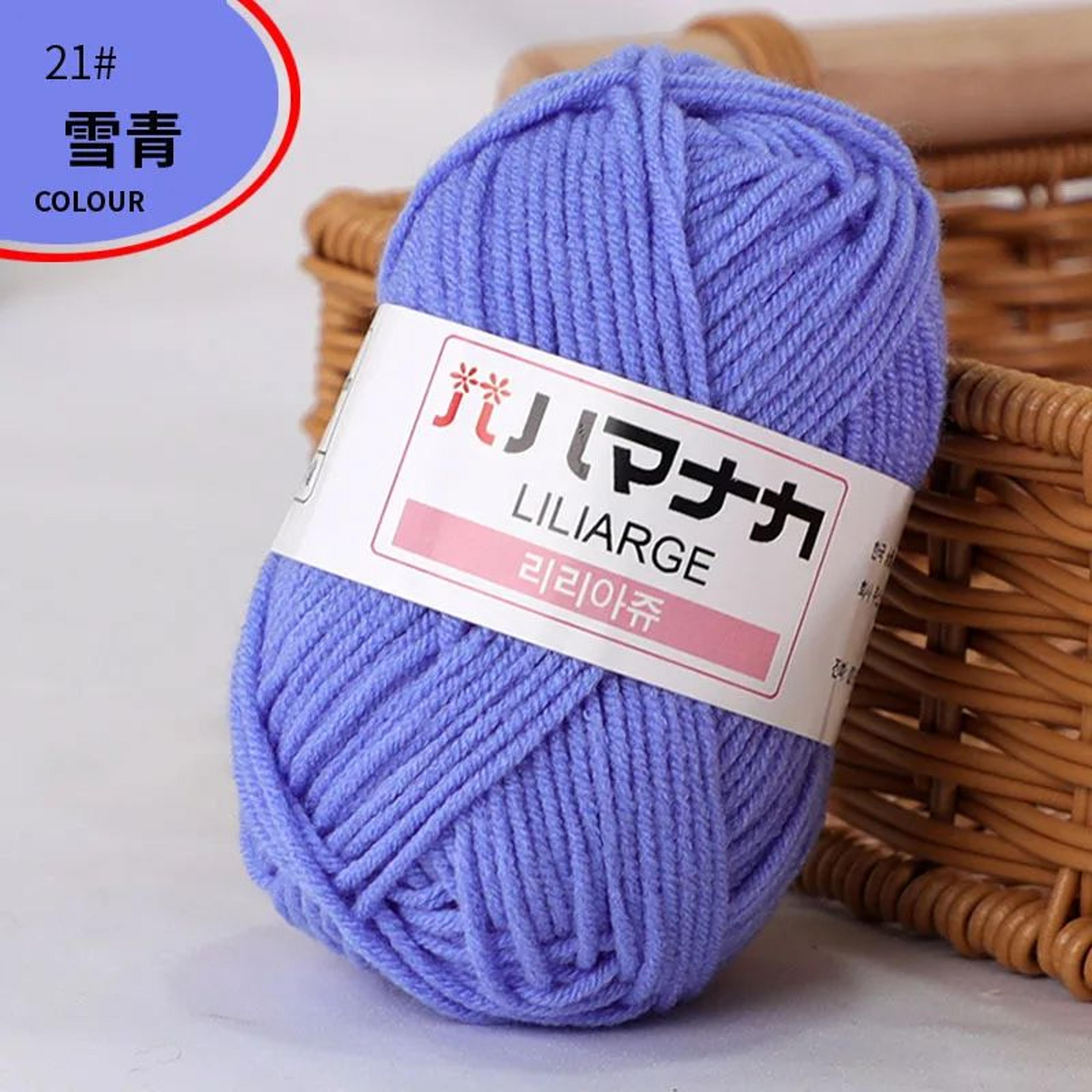 10 Pack Milk Cotton Yarn Set For Crochet And Knitting 12