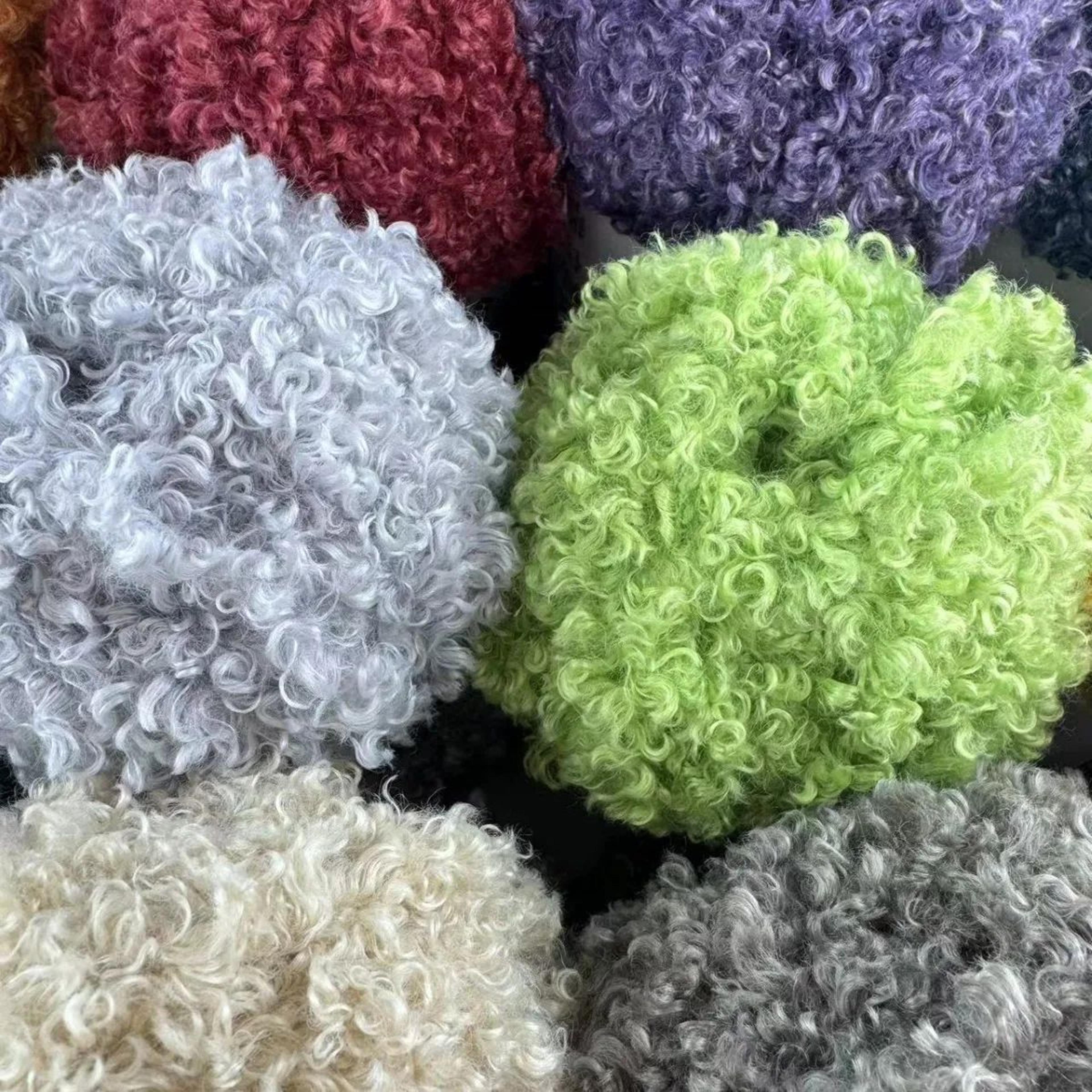 Curly Soft Yarn For Crochet And Knitting Projects 5