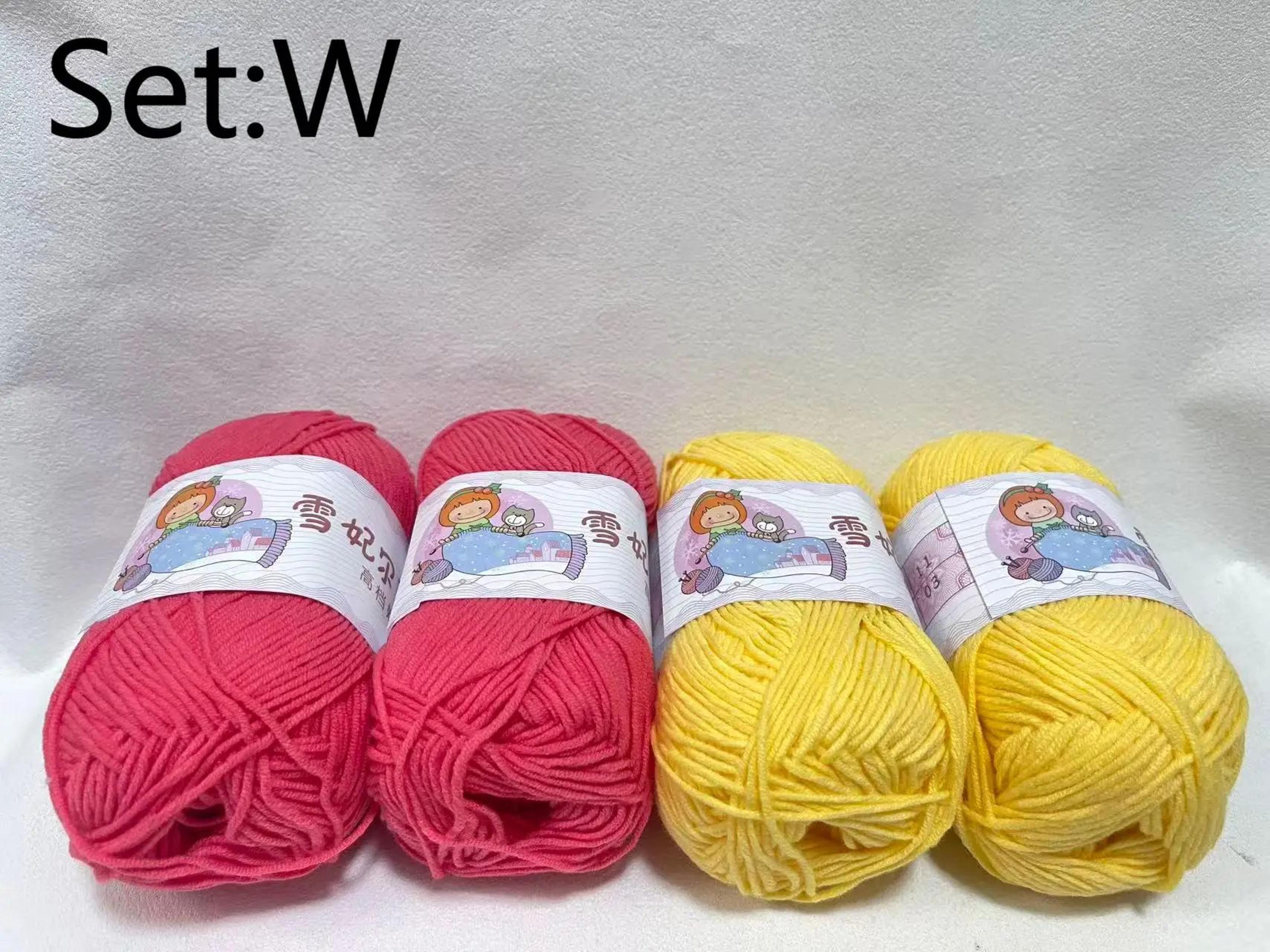 4 Pack Milk Cotton Yarn For Crochet Dolls And Crafts 14
