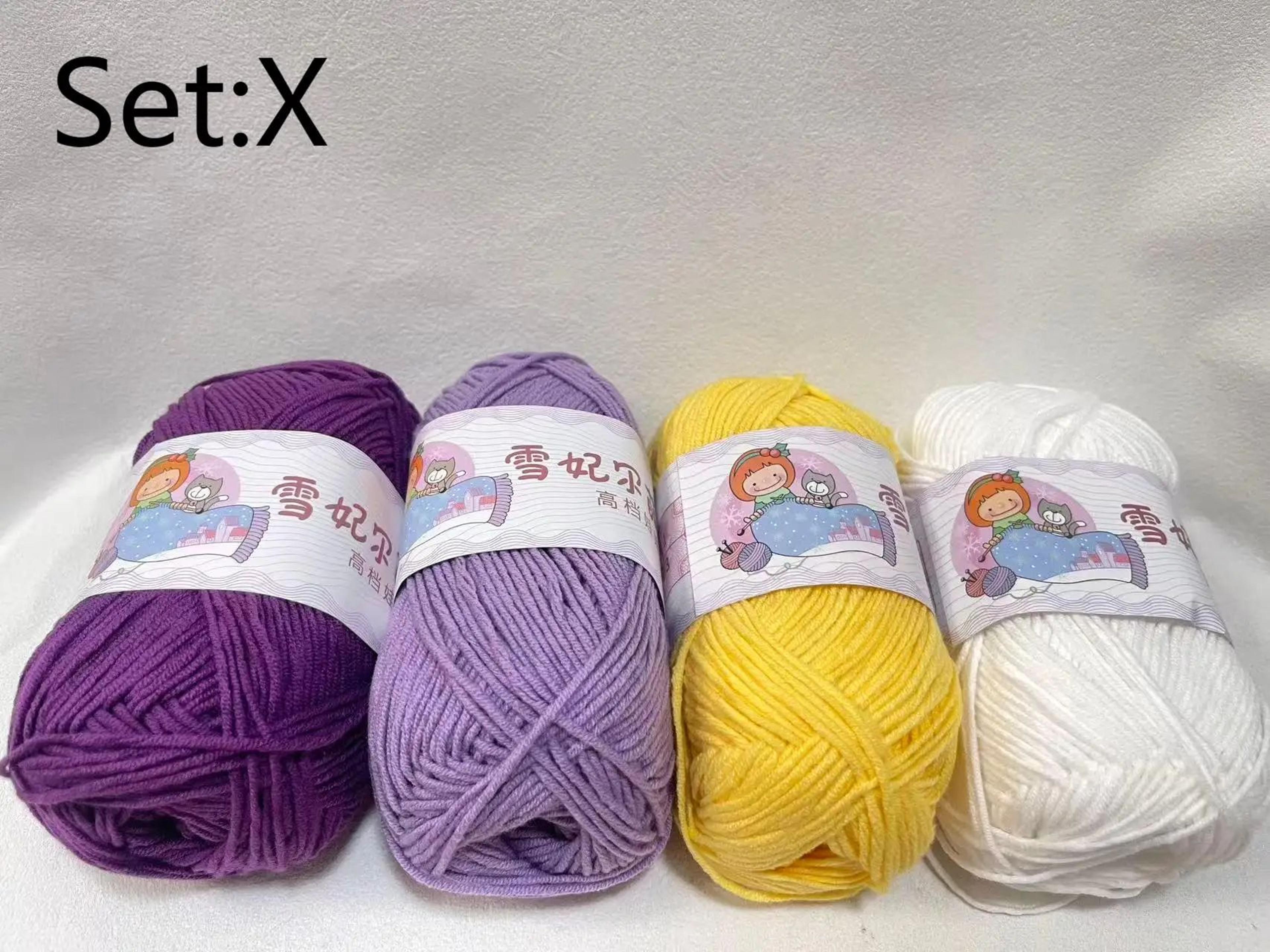 4 Pack Milk Cotton Yarn For Crochet Dolls And Crafts 15