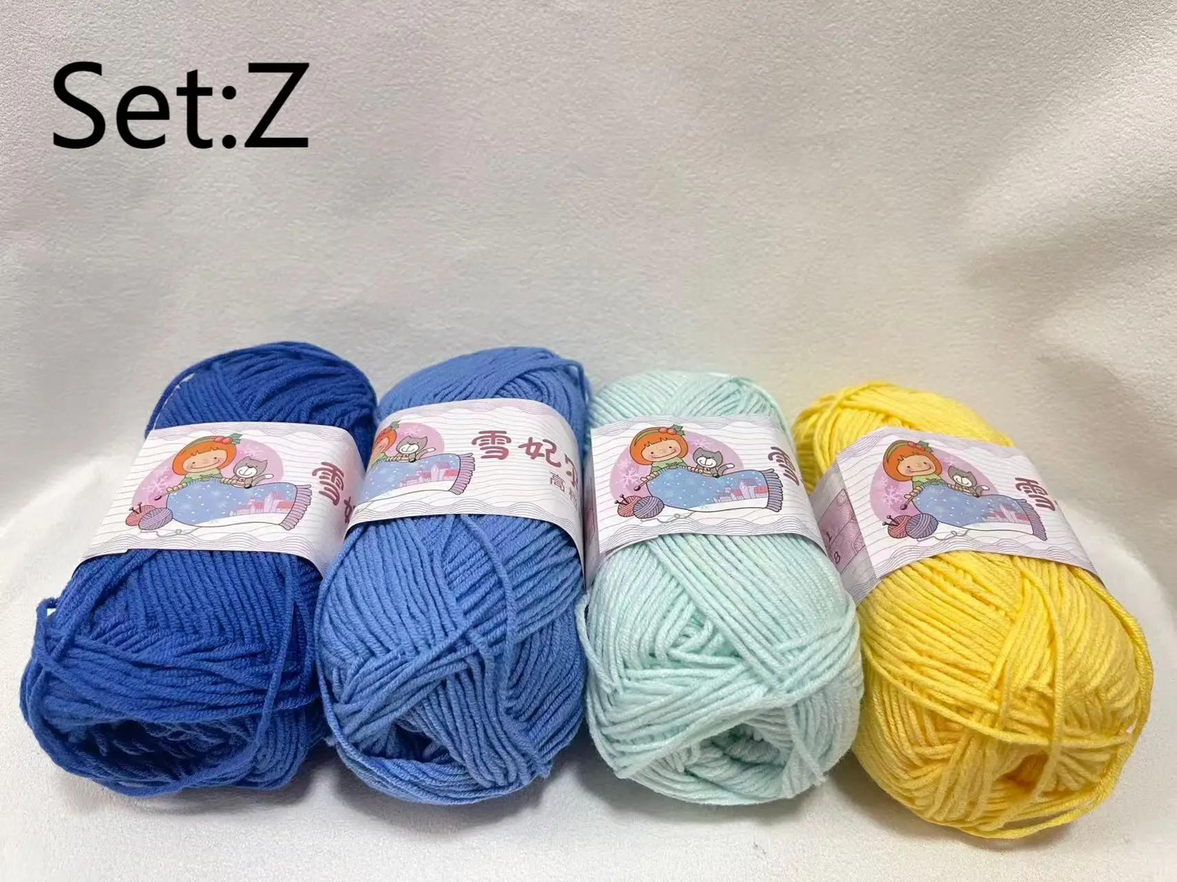 4 Pack Milk Cotton Yarn For Crochet Dolls And Crafts 17