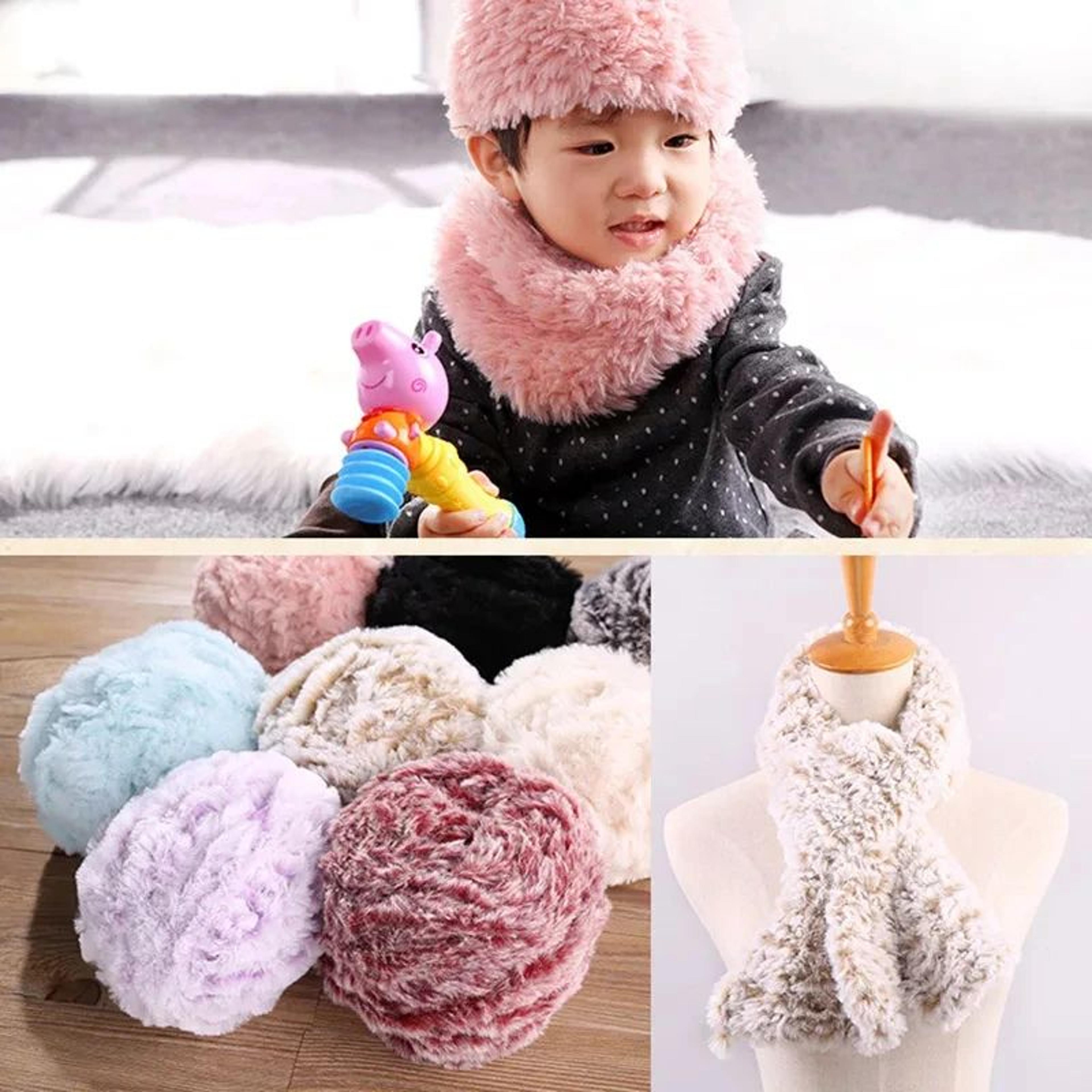 Long Pile Faux Fur Yarn For Crochet And Knitting 5