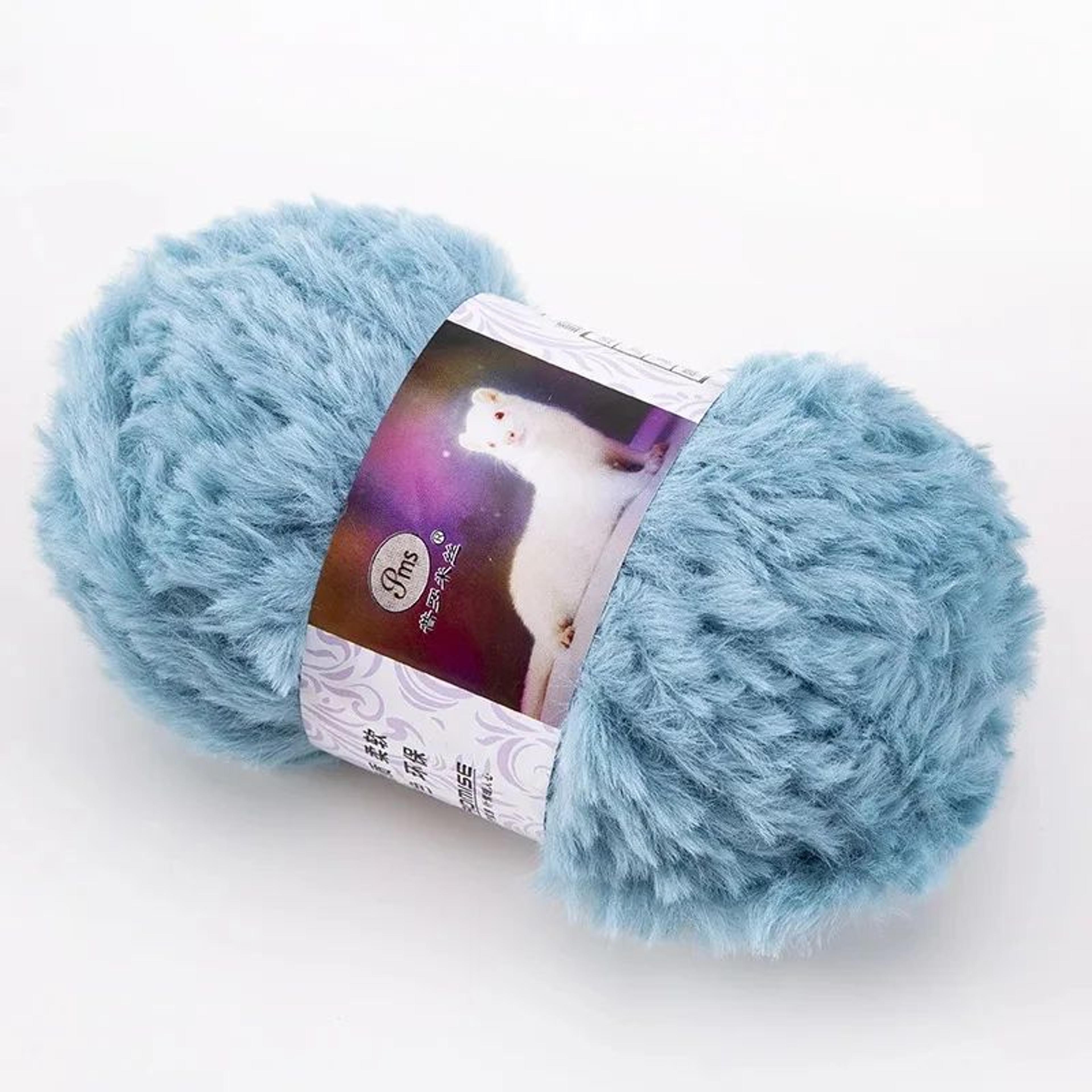 Long Pile Faux Fur Yarn For Crochet And Knitting 15