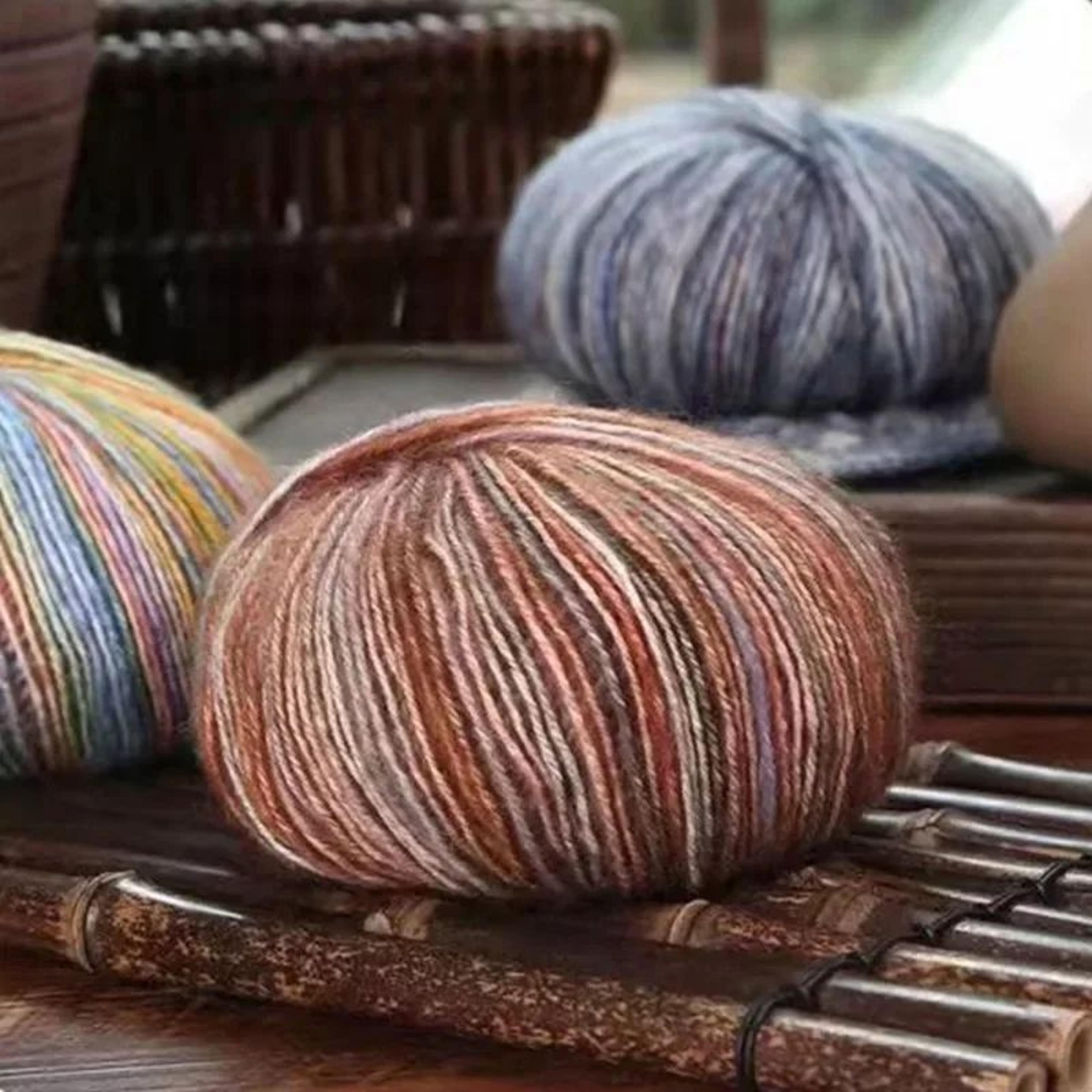 Rainbow Alpaca Wool Yarn For Crochet And Knitting 5