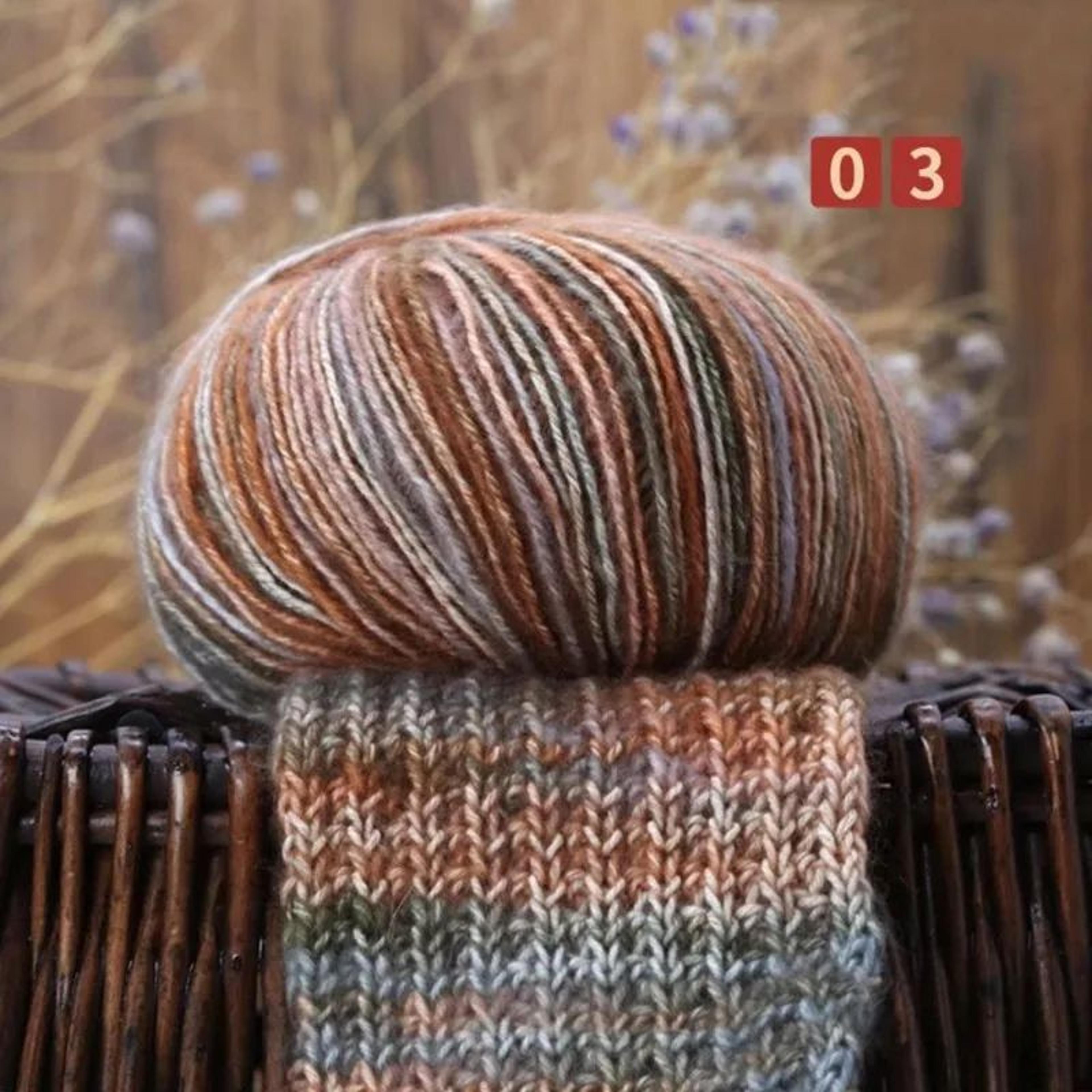Rainbow Alpaca Wool Yarn For Crochet And Knitting 8