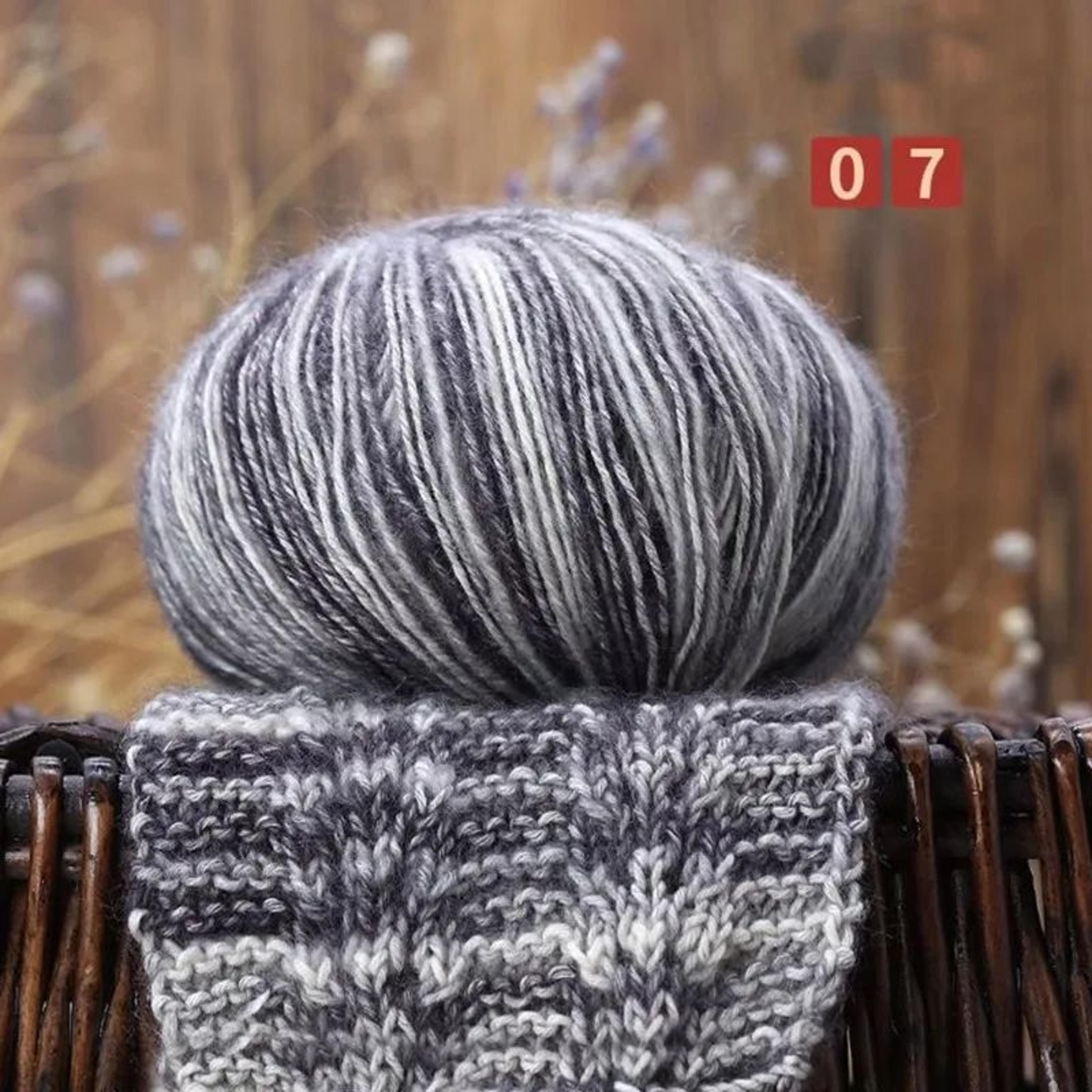 Rainbow Alpaca Wool Yarn For Crochet And Knitting 12