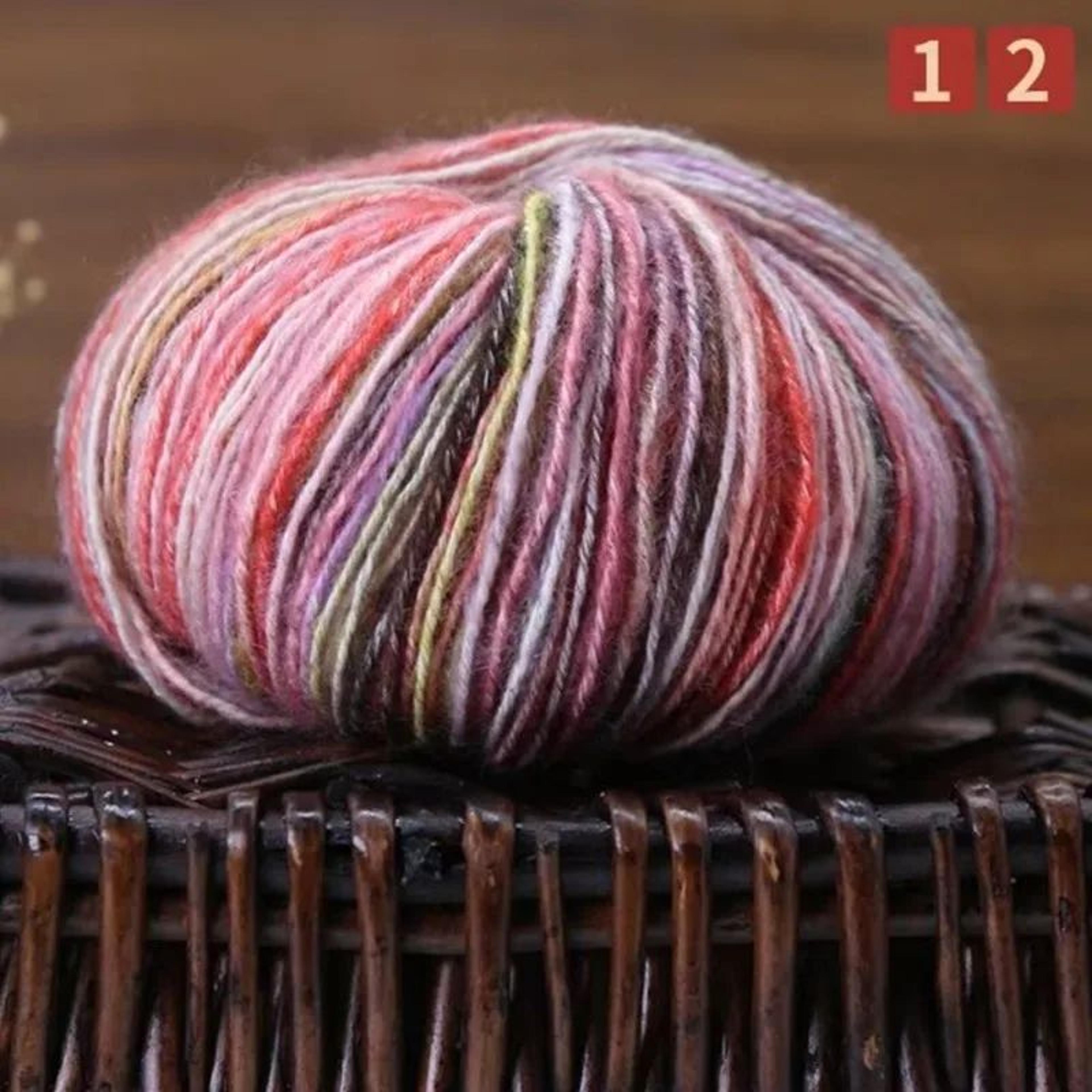 Rainbow Alpaca Wool Yarn For Crochet And Knitting 17