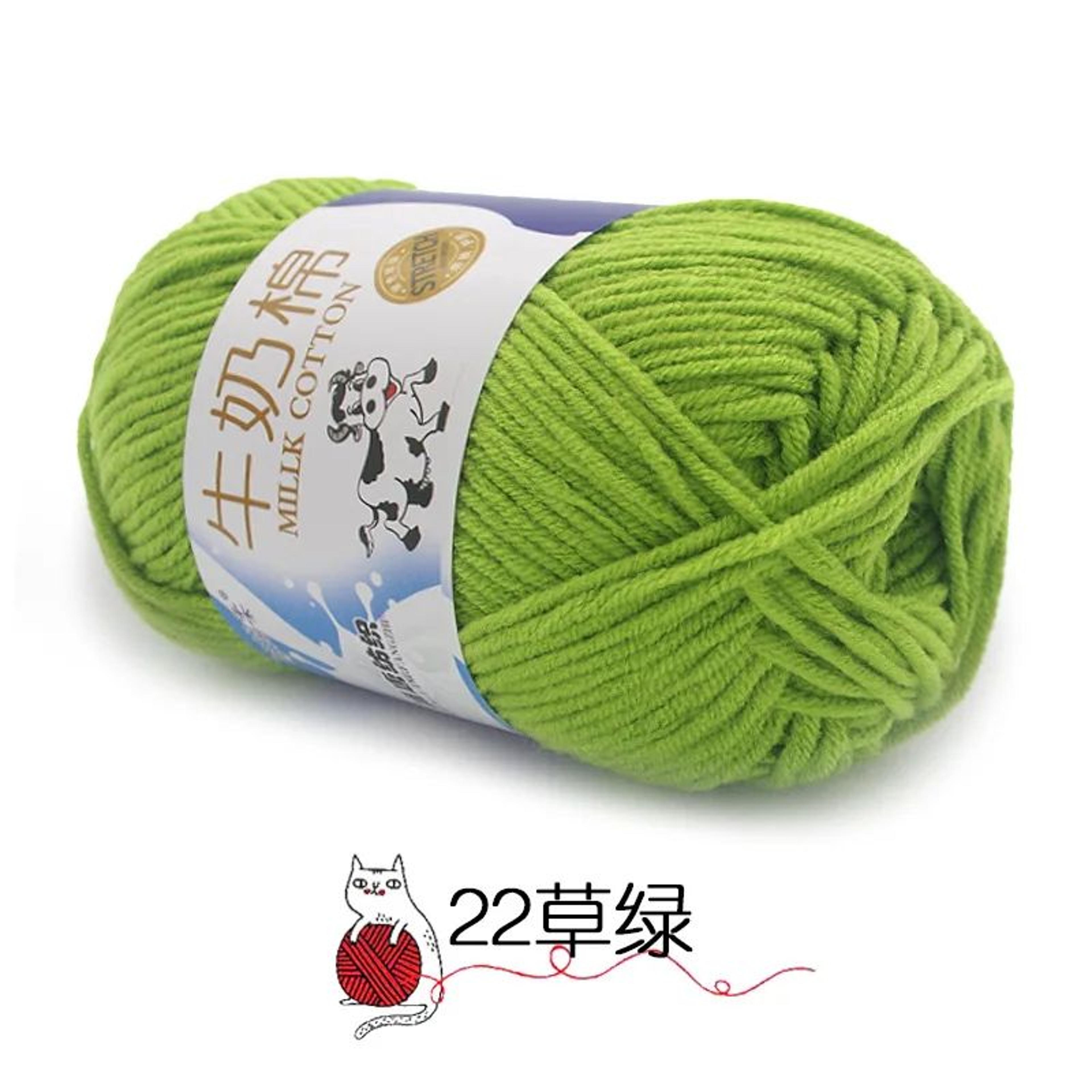10 Piece Soft Milk Cotton Yarn Set For Knitting And Crochet 12